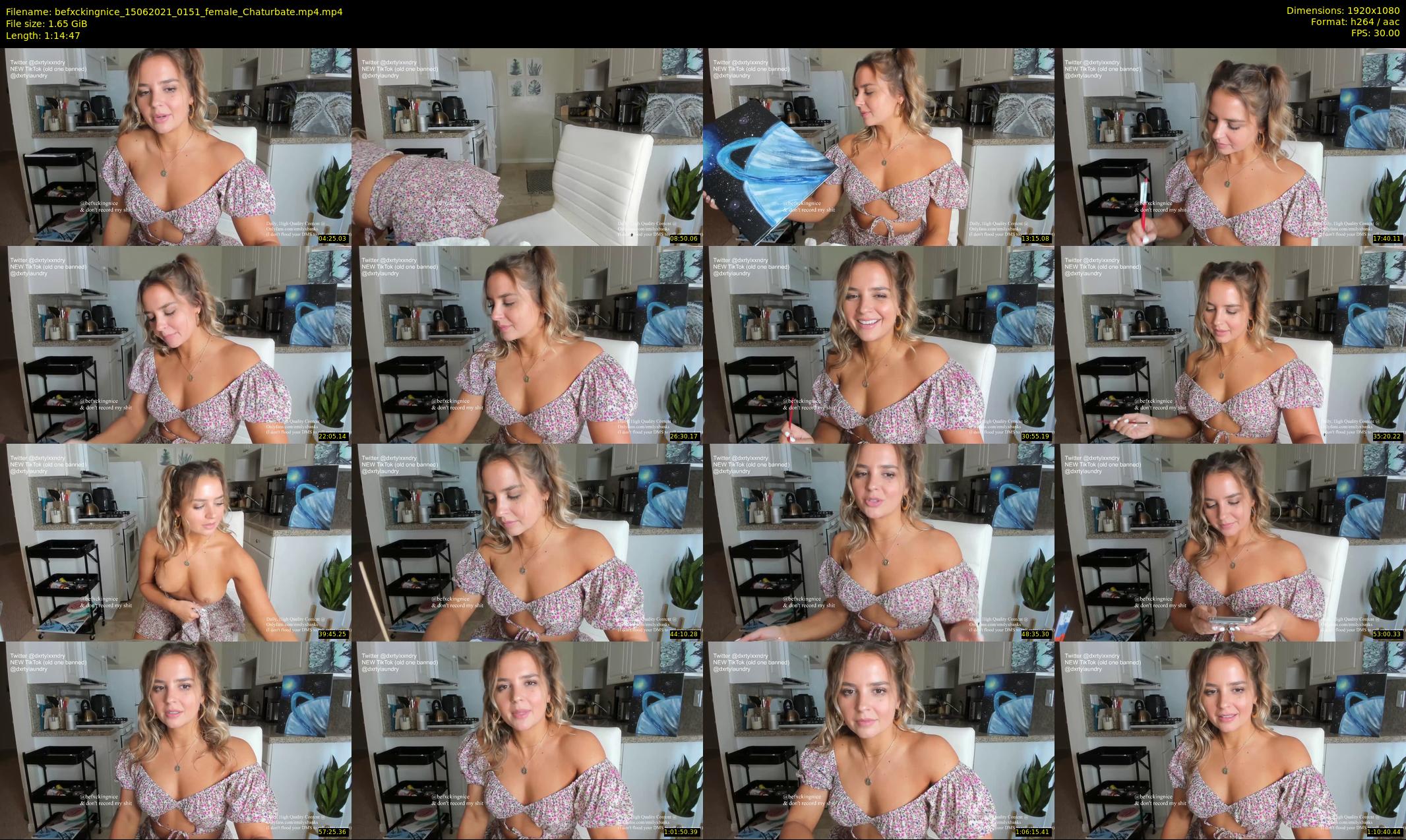 befxckingnice — 75 minute Chaturbate female cam show recording, 1080p, Jun 15, 2021