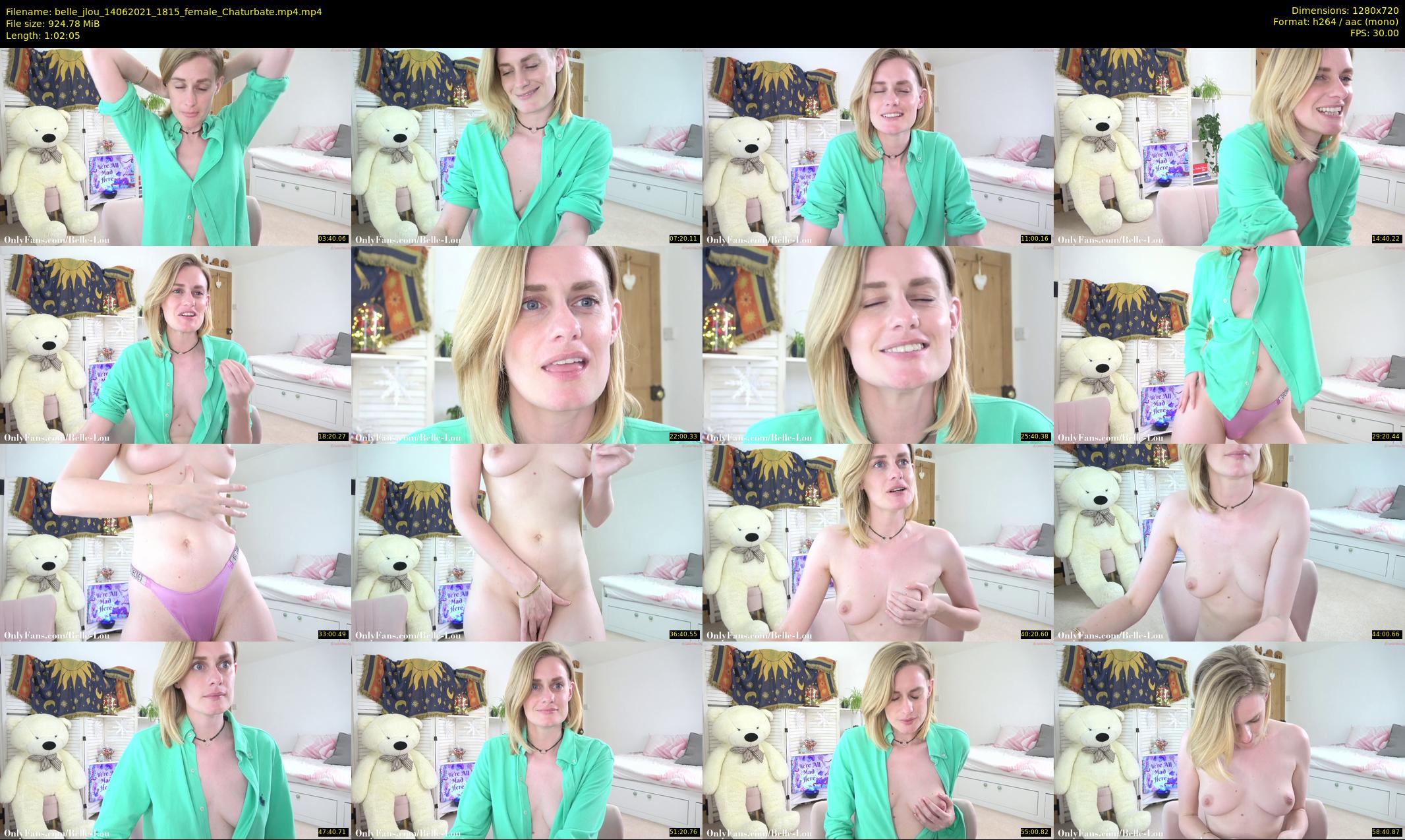 belle_jlou — 63 minute Chaturbate female cam show recording, 720p, Jun 14, 2021