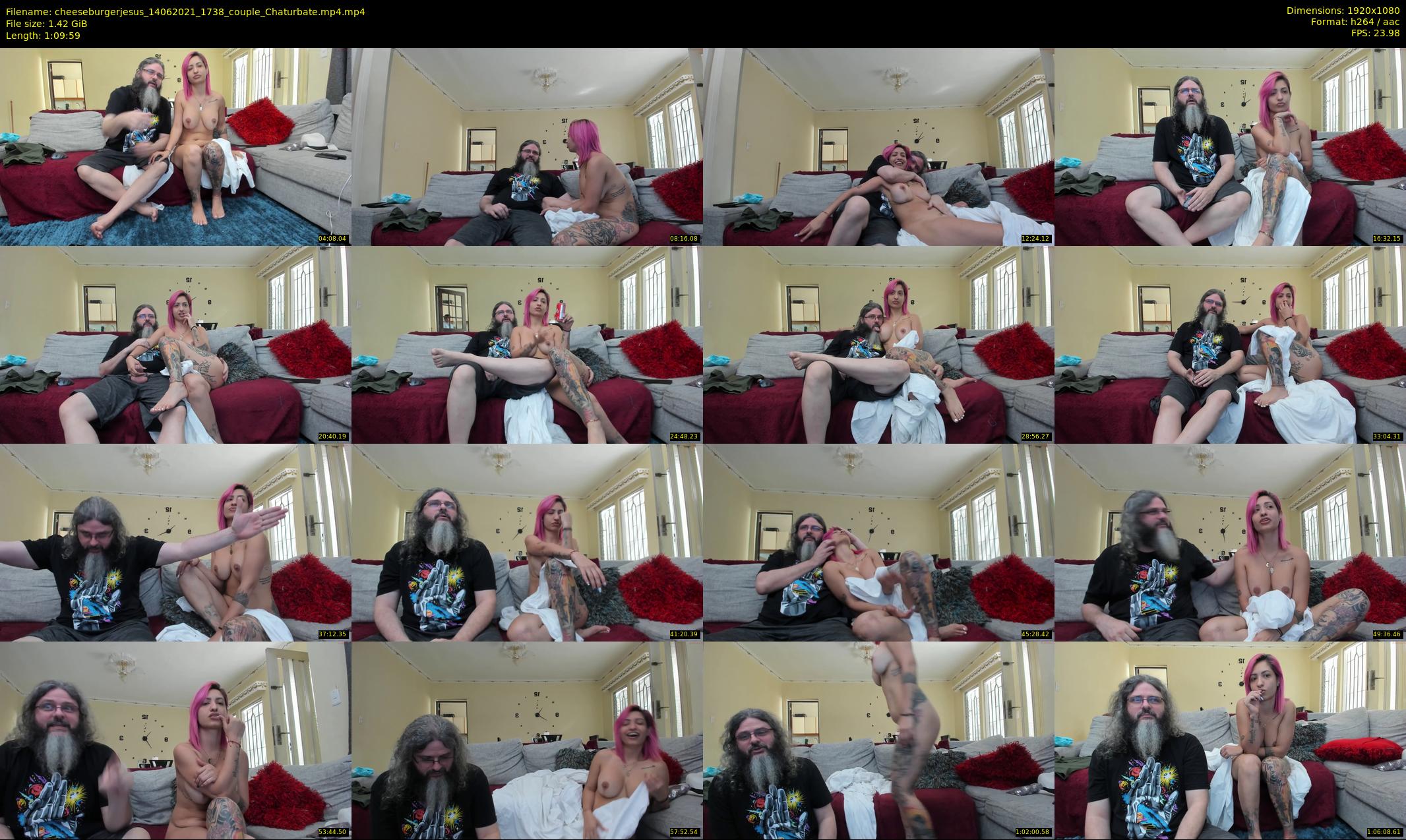 cheeseburgerjesus — 70 minute Chaturbate couple cam show recording, 1080p, Jun 14, 2021