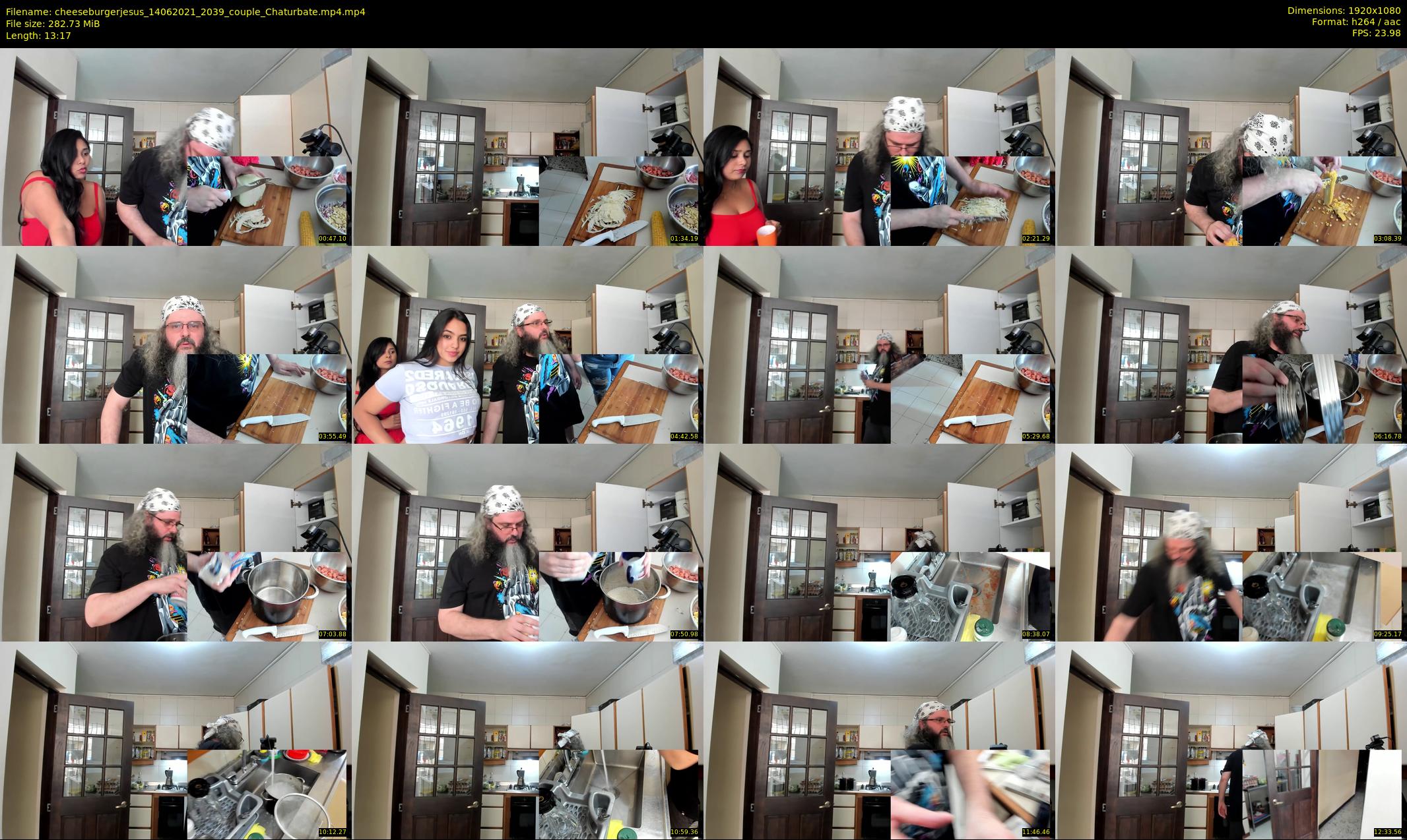 cheeseburgerjesus — 14 minute Chaturbate couple cam show recording, 1080p, Jun 14, 2021