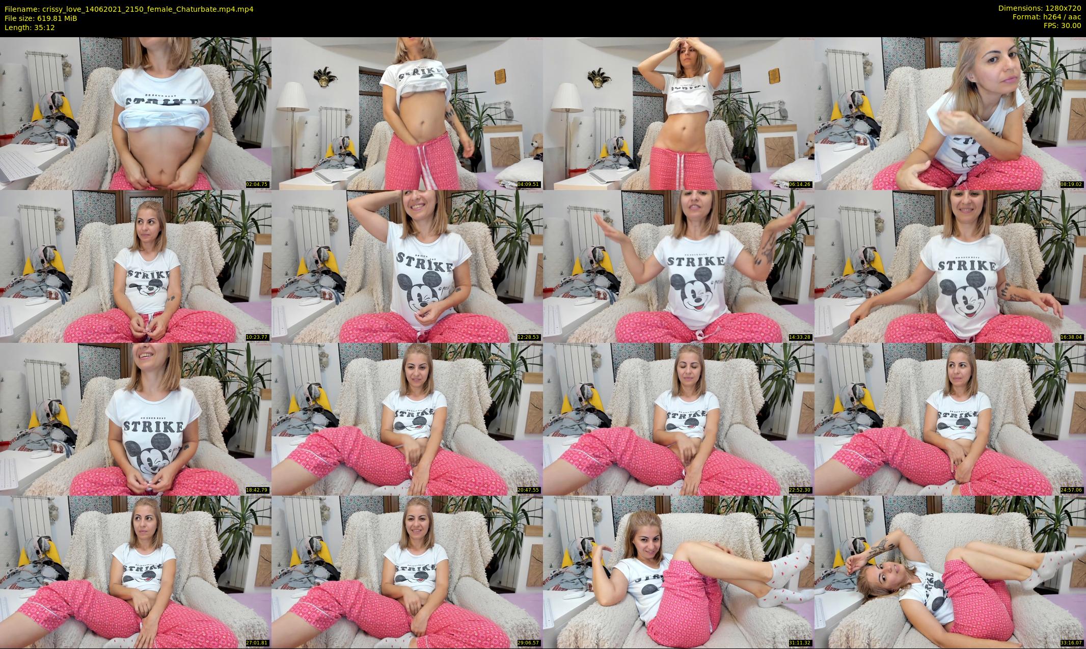 crissy_love — 36 minute Chaturbate female cam show recording, 720p, Jun 14, 2021