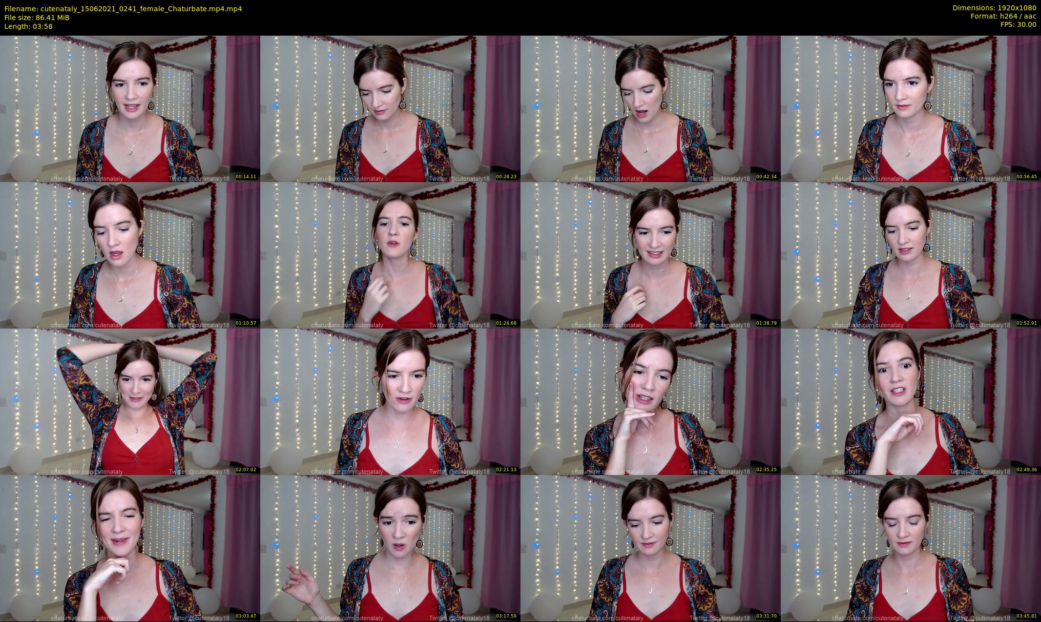 cutenataly — 4 minute Chaturbate female cam show recording, 1080p, Jun 15, 2021