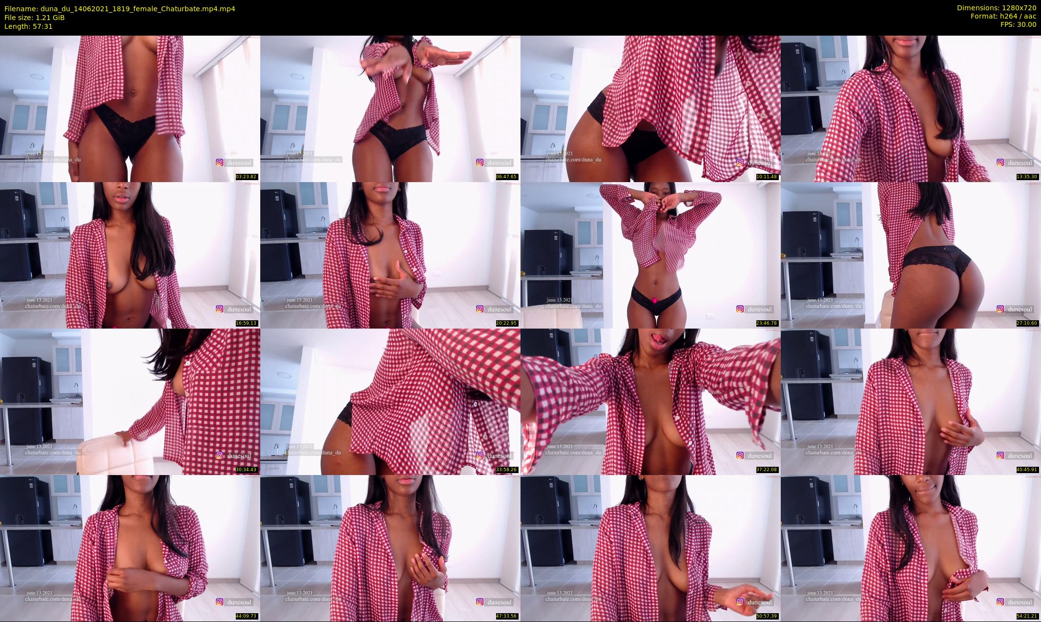 duna_du — 58 minute Chaturbate female cam show recording, 720p, Jun 14, 2021