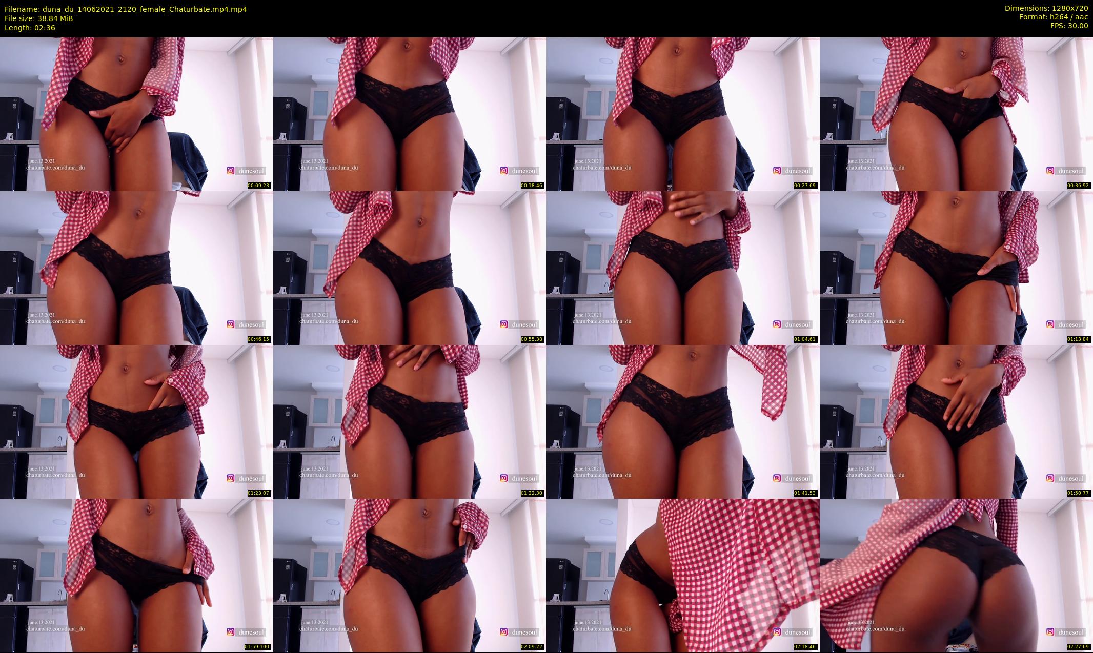 duna_du — 3 minute Chaturbate female cam show recording, 720p, Jun 14, 2021