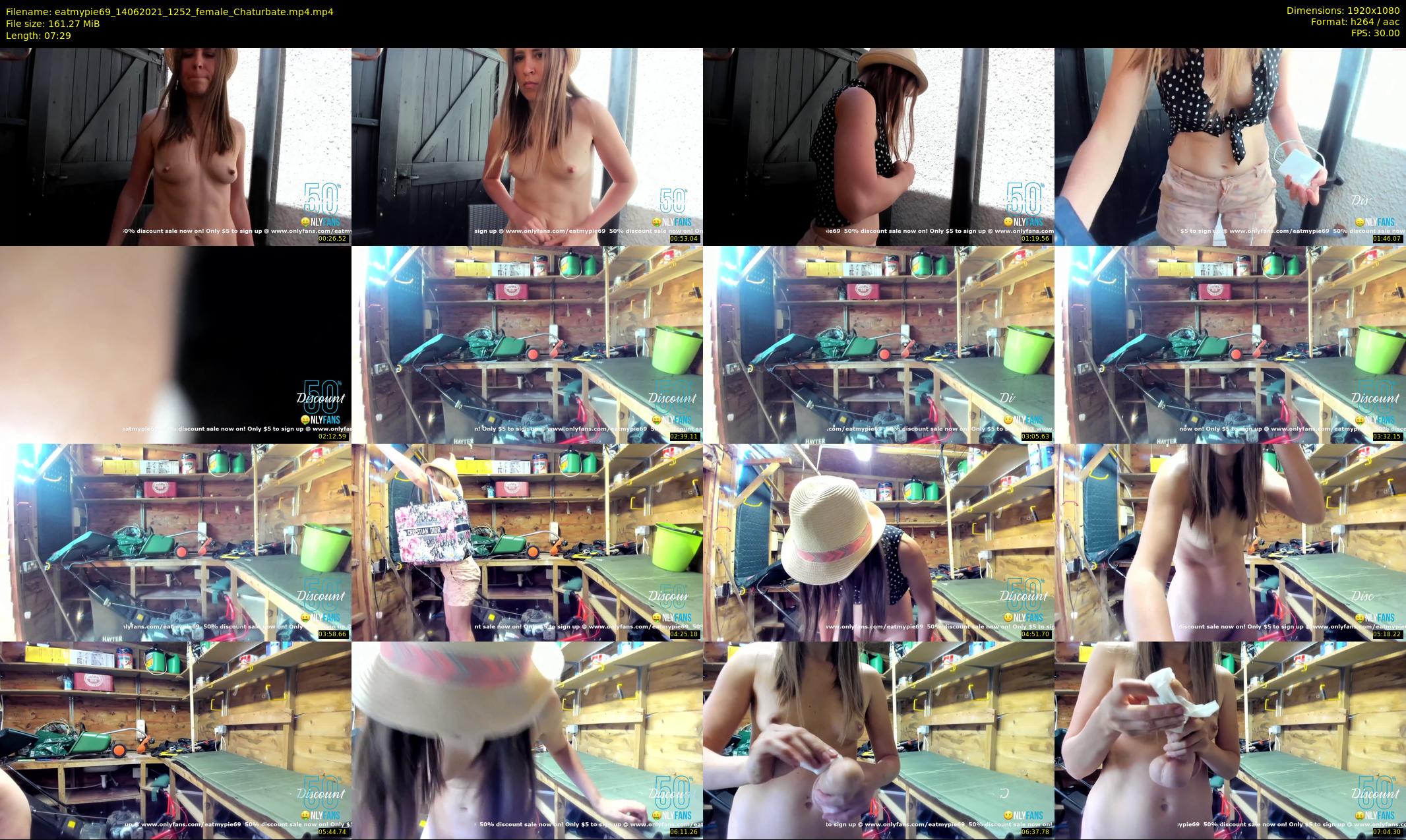 eatmypie69 — 8 minute Chaturbate female cam show recording, 1080p, Jun 14, 2021