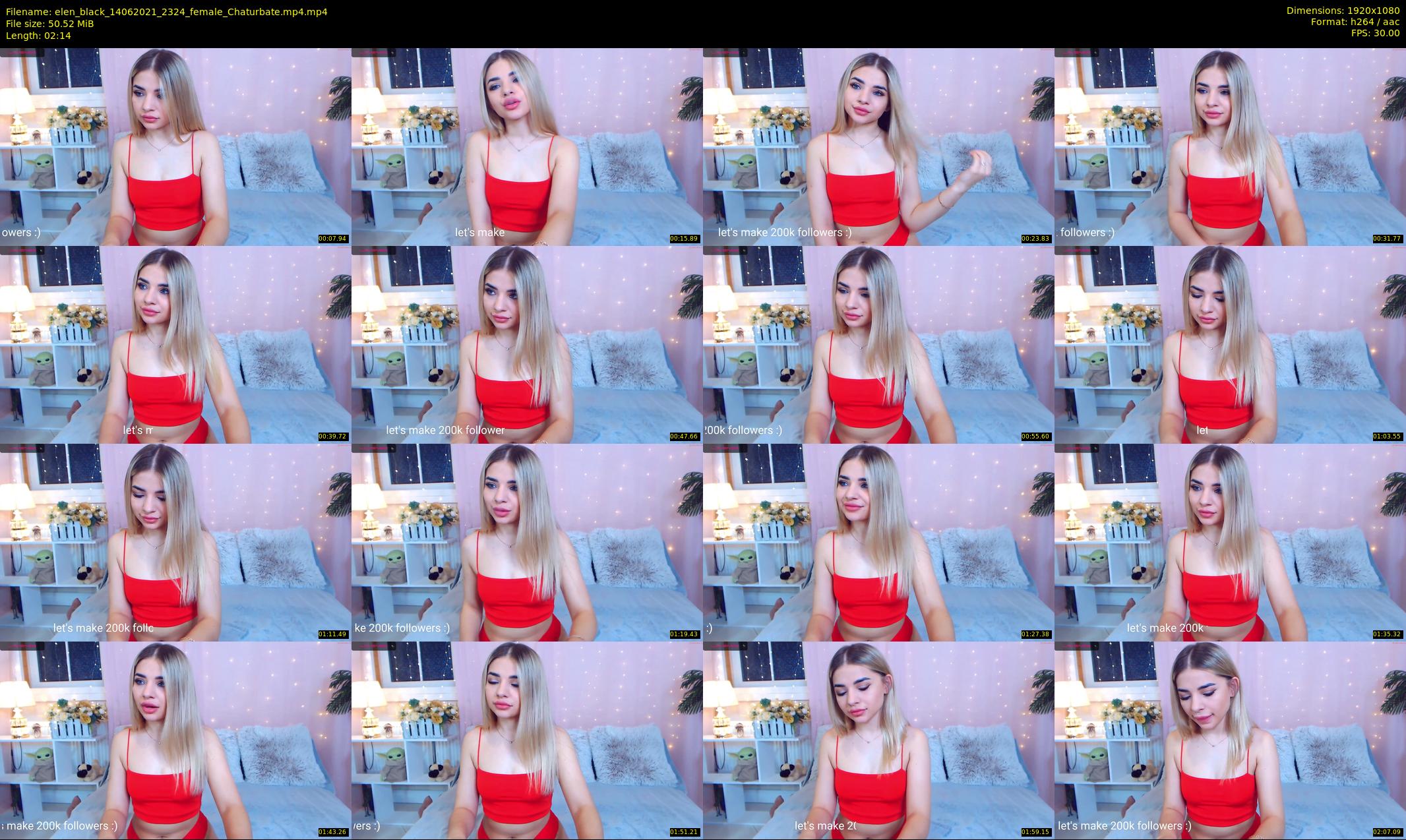 elen_black — 3 minute Chaturbate female cam show recording, 1080p, Jun 14, 2021