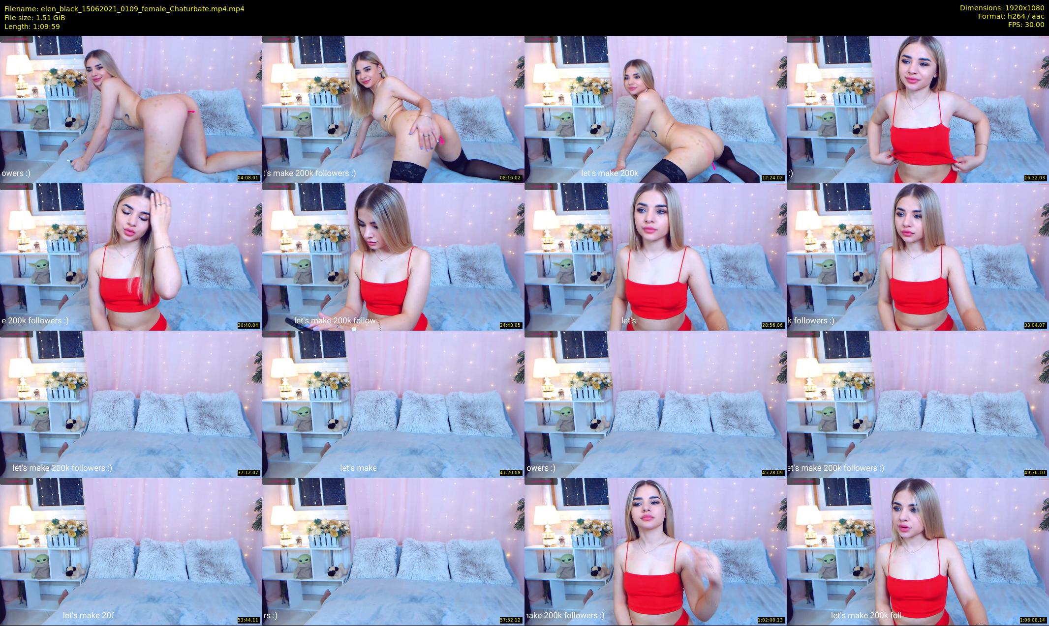 elen_black — 70 minute Chaturbate female cam show recording, 1080p, Jun 15, 2021