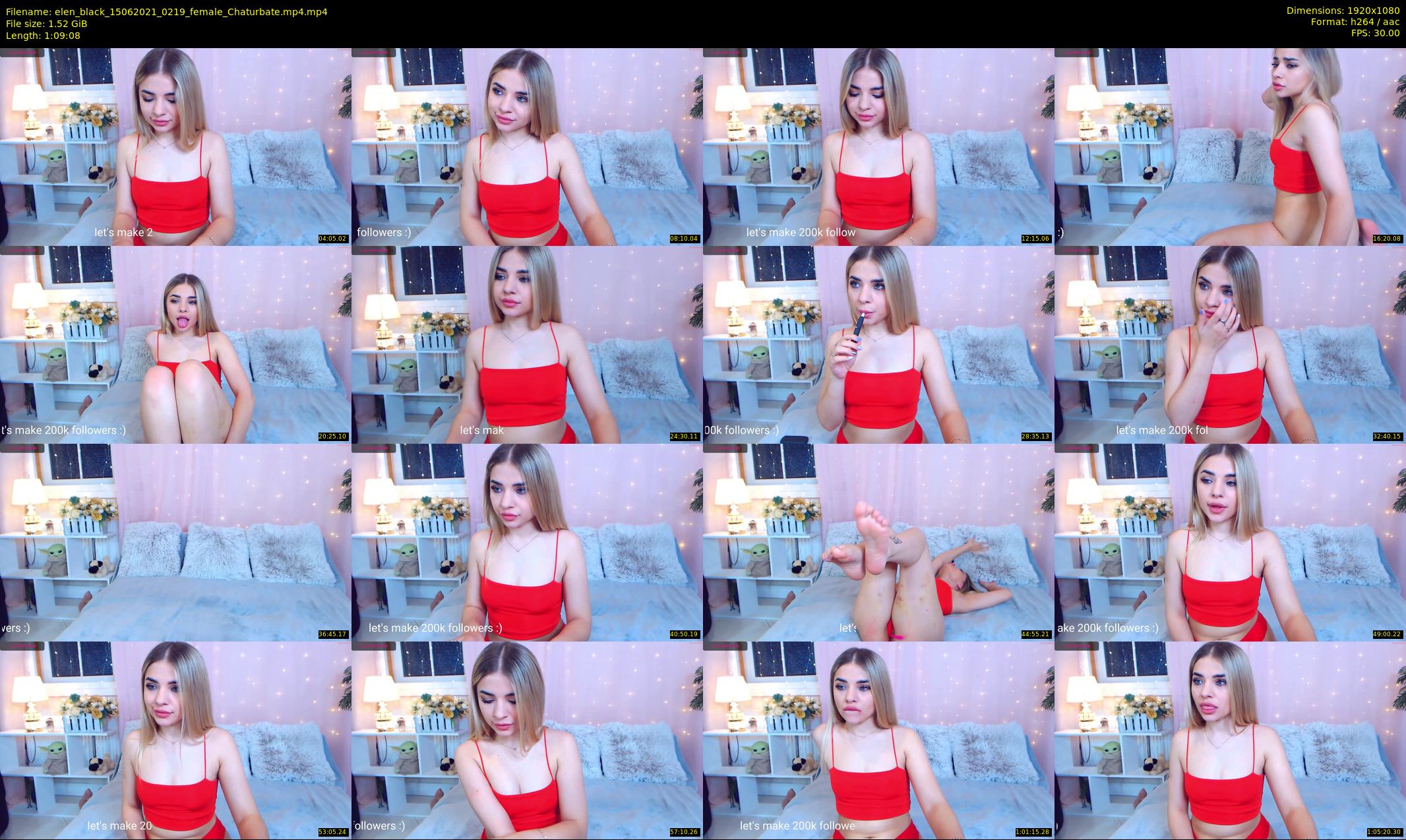 elen_black — 70 minute Chaturbate female cam show recording, 1080p, Jun 15, 2021