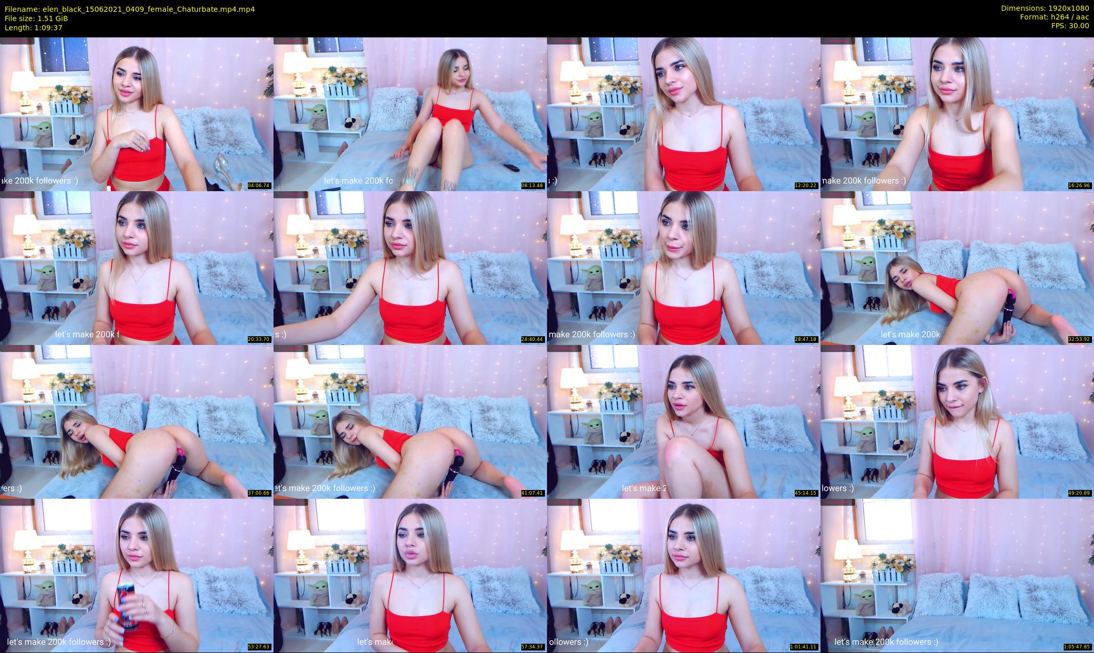 elen_black — 70 minute Chaturbate female cam show recording, 1080p, Jun 15, 2021