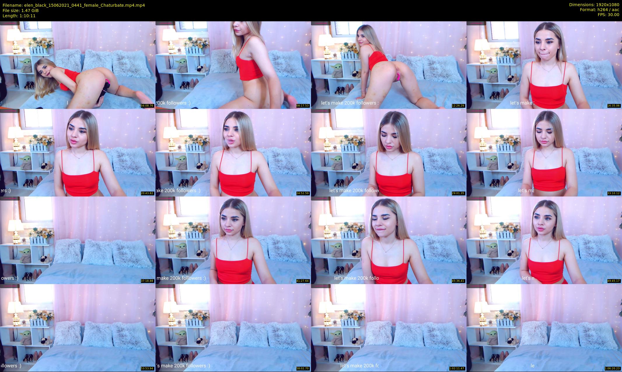 elen_black — 71 minute Chaturbate female cam show recording, 1080p, Jun 15, 2021