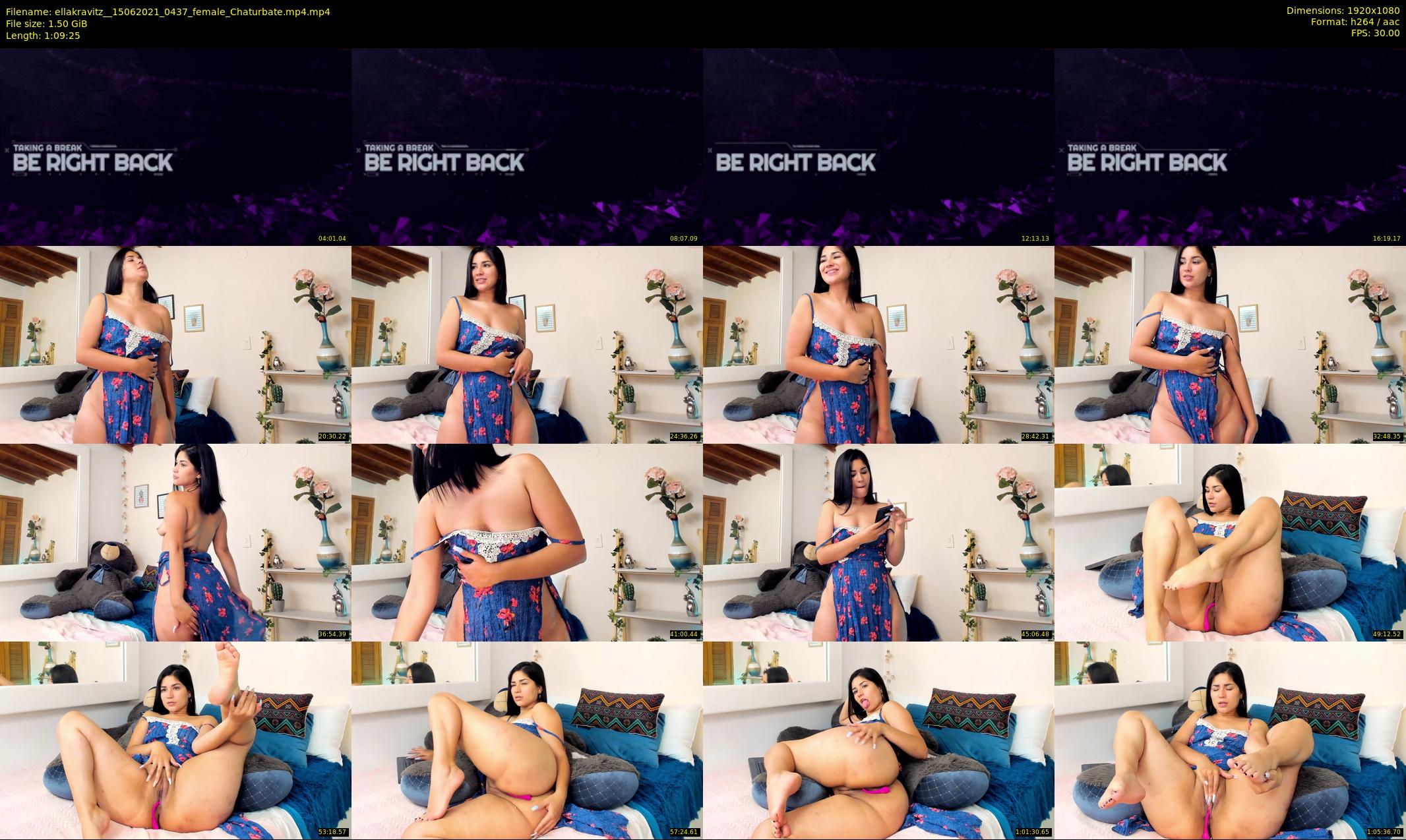 ellakravitz_ — 70 minute Chaturbate female cam show recording, 1080p, Jun 15, 2021