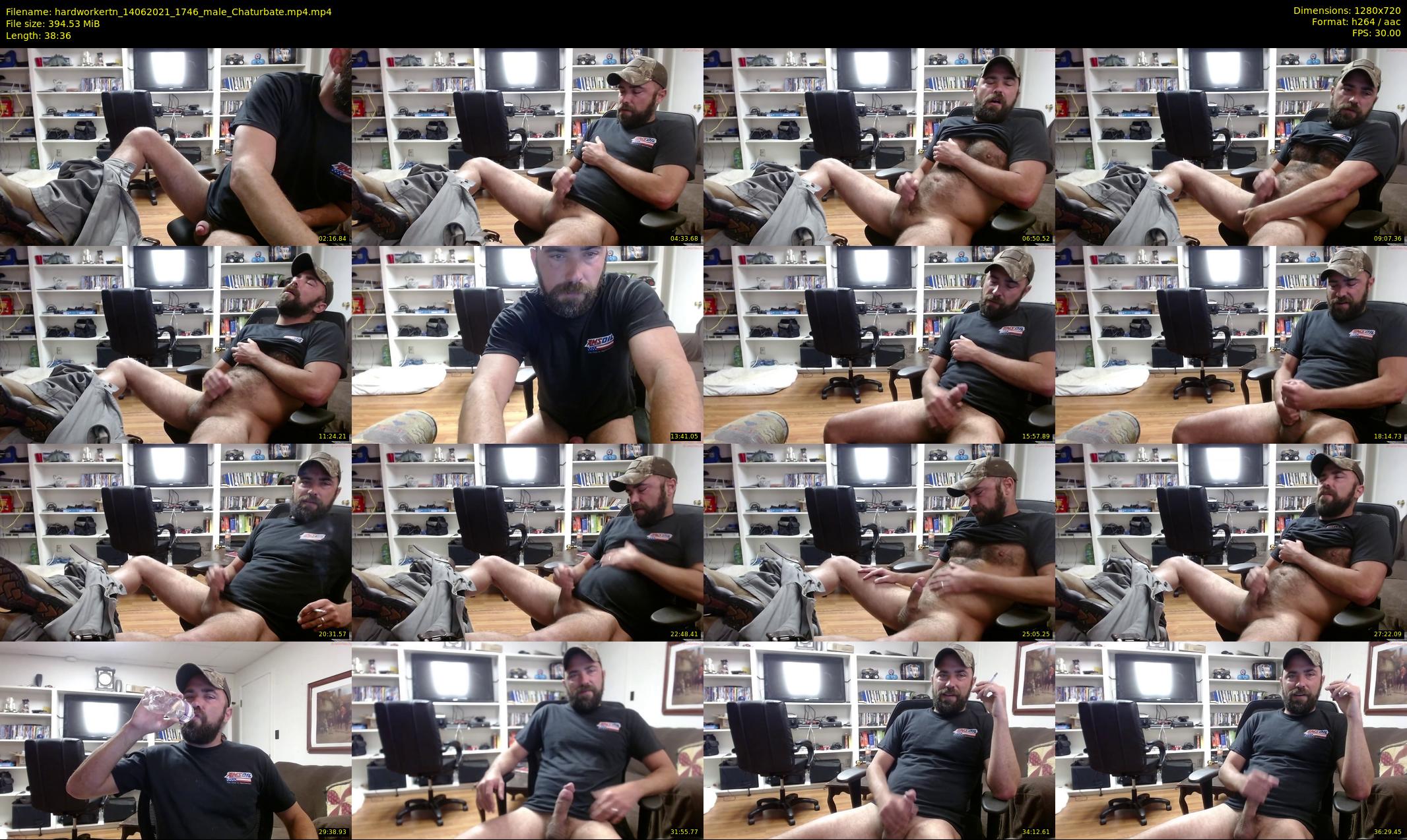 hardworkertn — 39 minute Chaturbate male cam show recording, 720p, Jun 14, 2021
