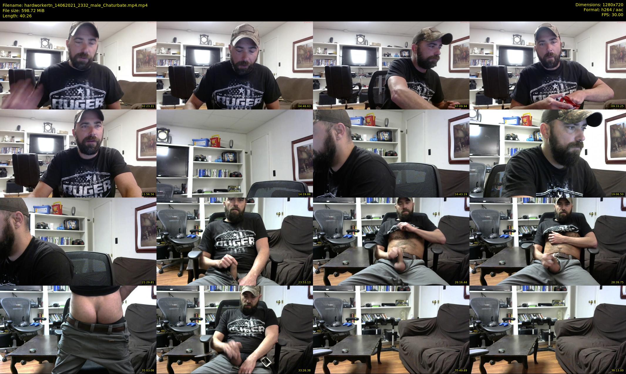 hardworkertn — 41 minute Chaturbate male cam show recording, 720p, Jun 14, 2021
