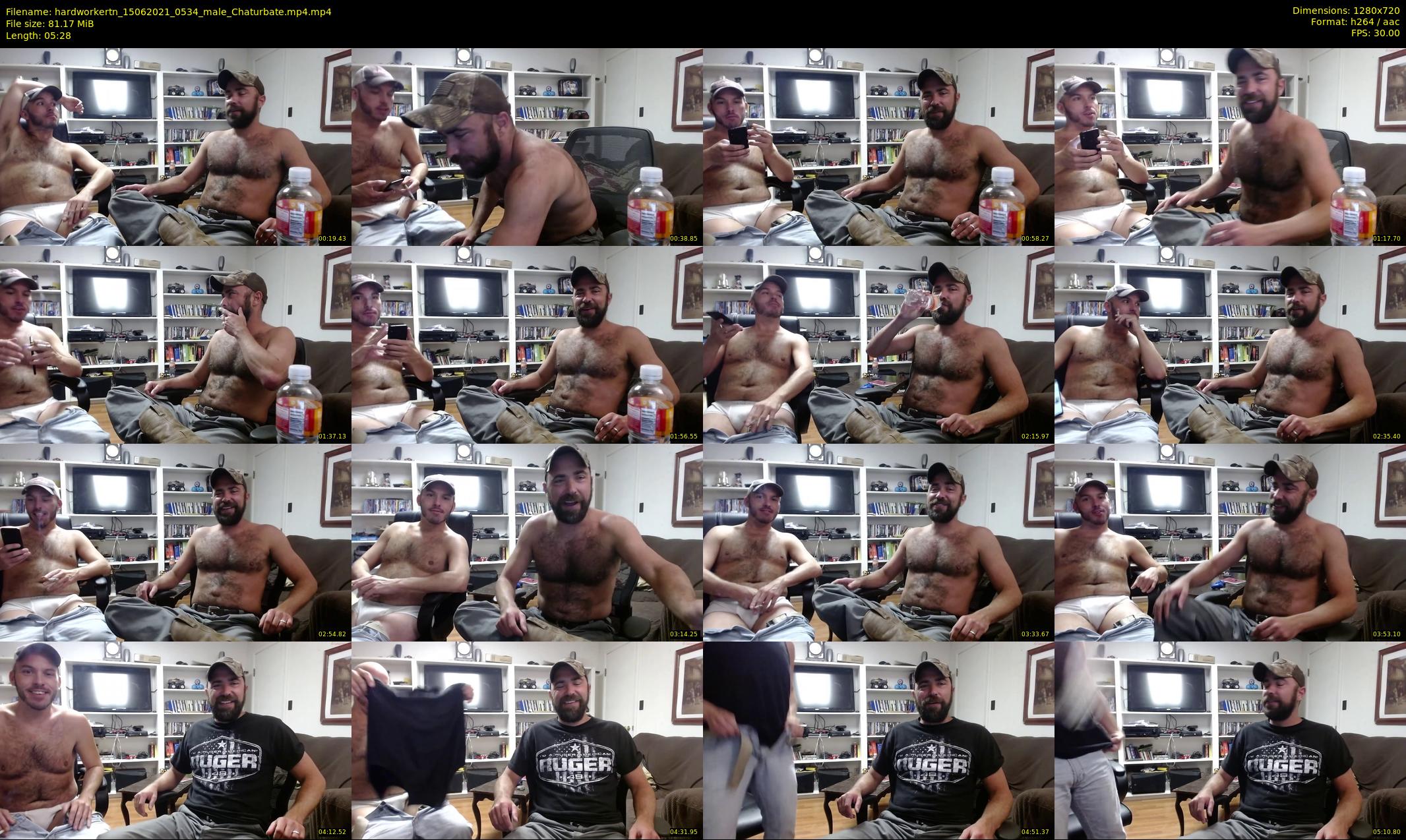 hardworkertn — 6 minute Chaturbate male cam show recording, 720p, Jun 15, 2021