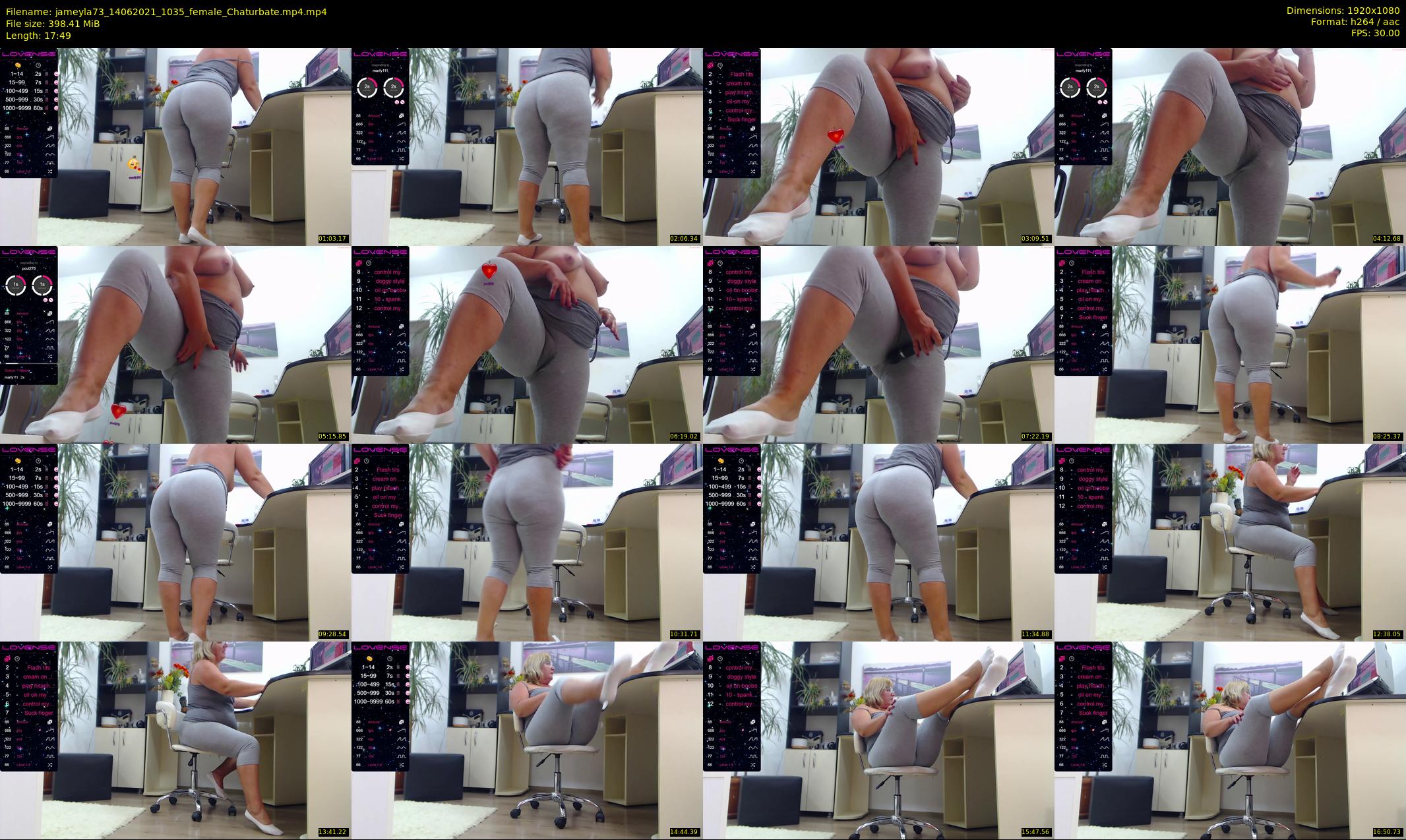 jameyla73 — 18 minute Chaturbate female cam show recording, 1080p, Jun 14, 2021
