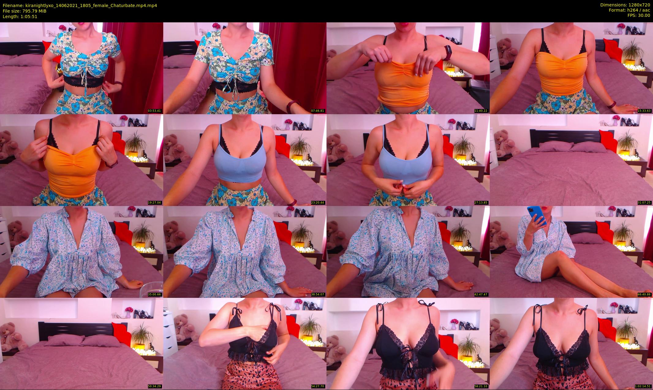 kiranightlyxo — 66 minute Chaturbate female cam show recording, 720p, Jun 14, 2021