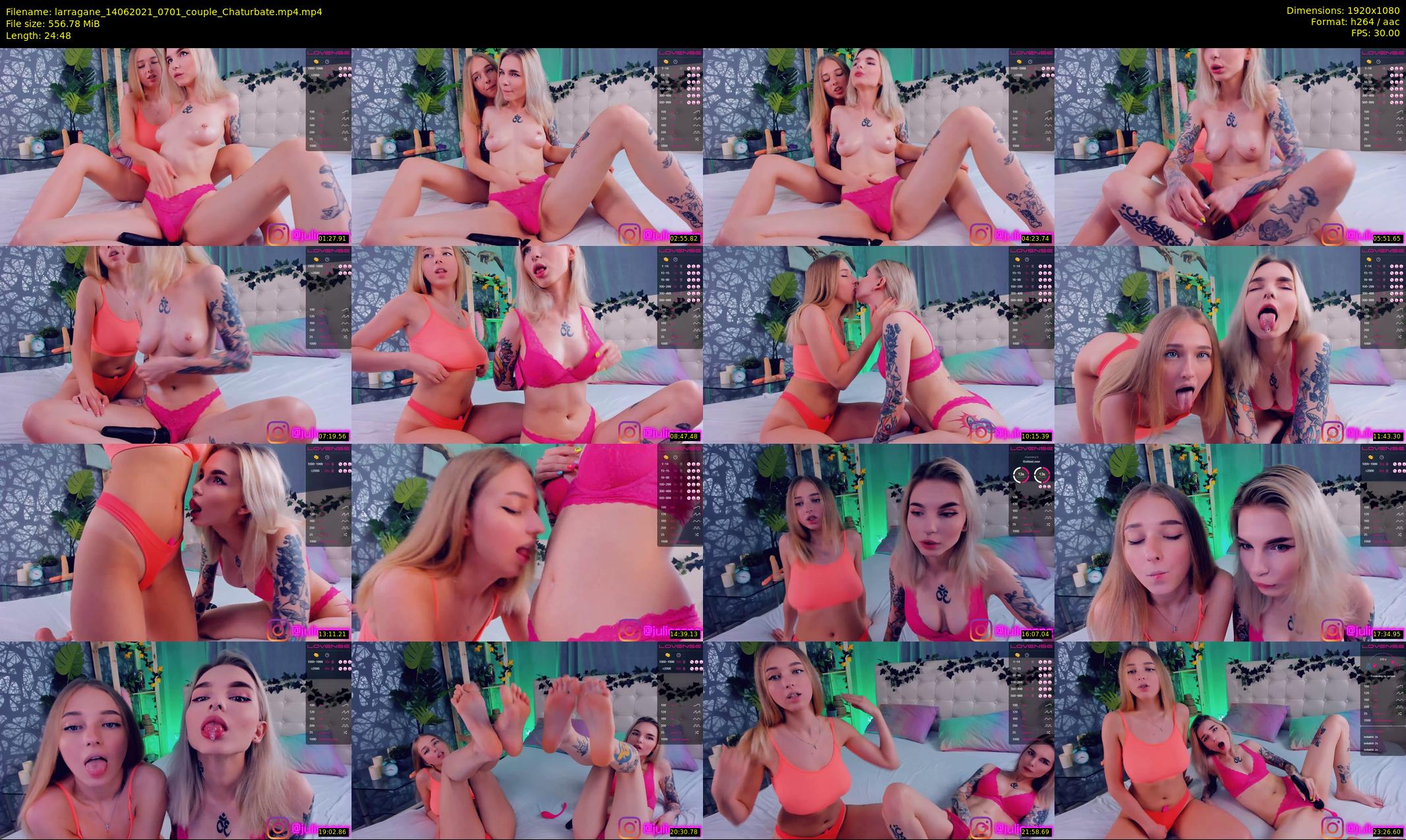 larragane — 25 minute Chaturbate couple cam show recording, 1080p, Jun 14, 2021