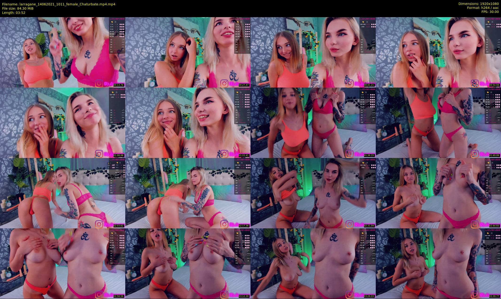 larragane — 4 minute Chaturbate couple cam show recording, 1080p, Jun 14, 2021