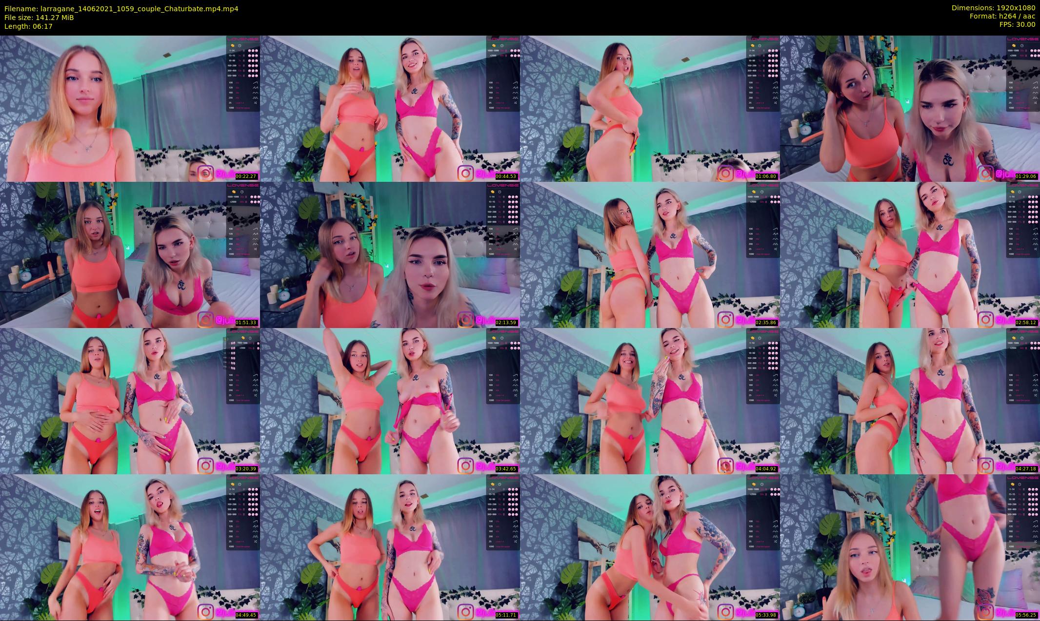 larragane — 7 minute Chaturbate couple cam show recording, 1080p, Jun 14, 2021