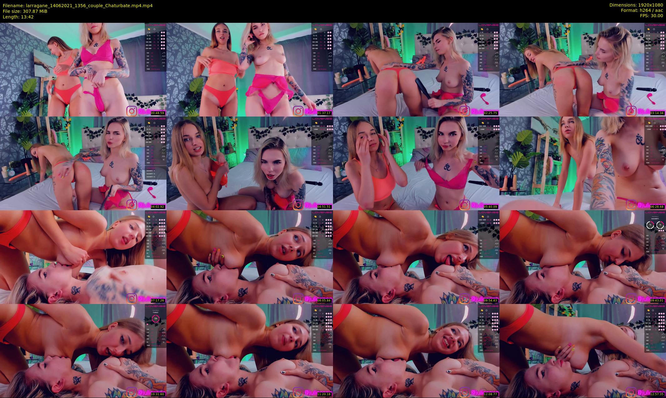 larragane — 14 minute Chaturbate couple cam show recording, 1080p, Jun 14, 2021