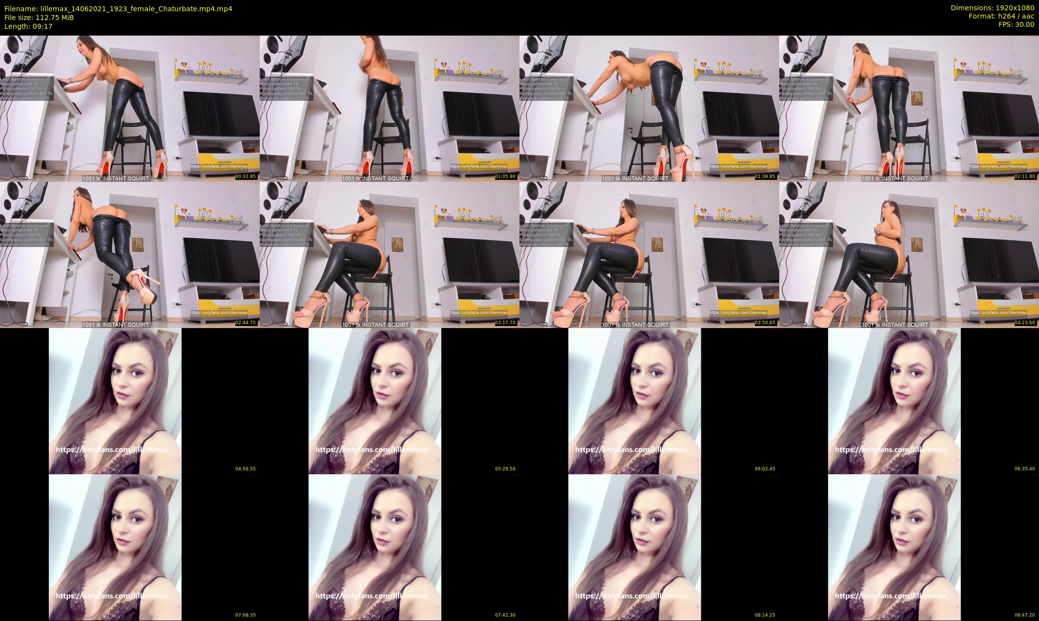 lillemax — 10 minute Chaturbate female cam show recording, 1080p, Jun 14, 2021