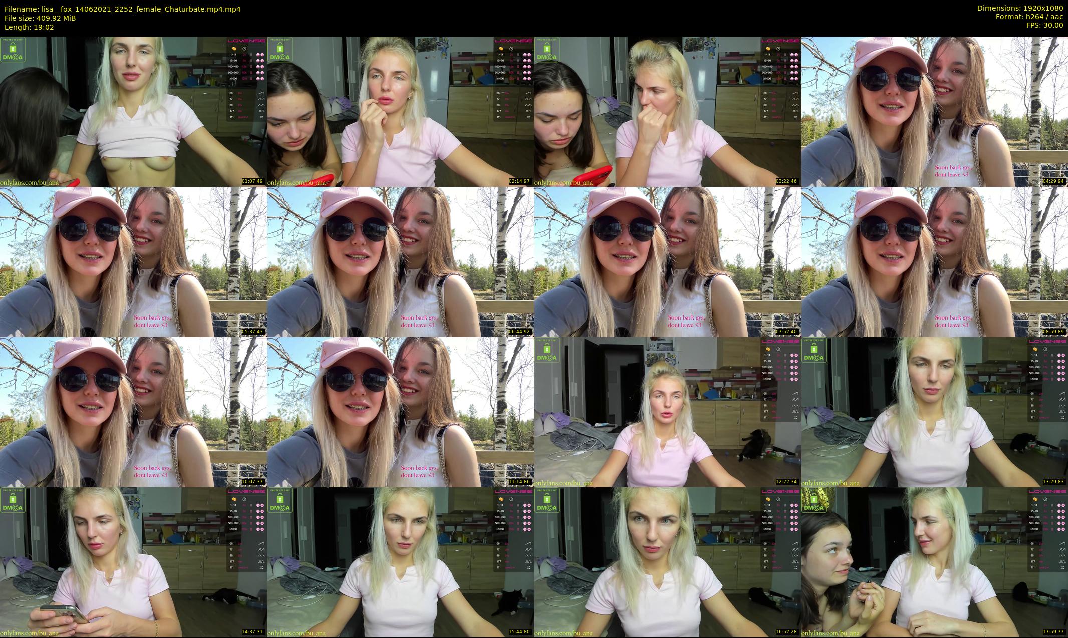 lisa__fox — 20 minute Chaturbate female cam show recording, 1080p, Jun 14, 2021