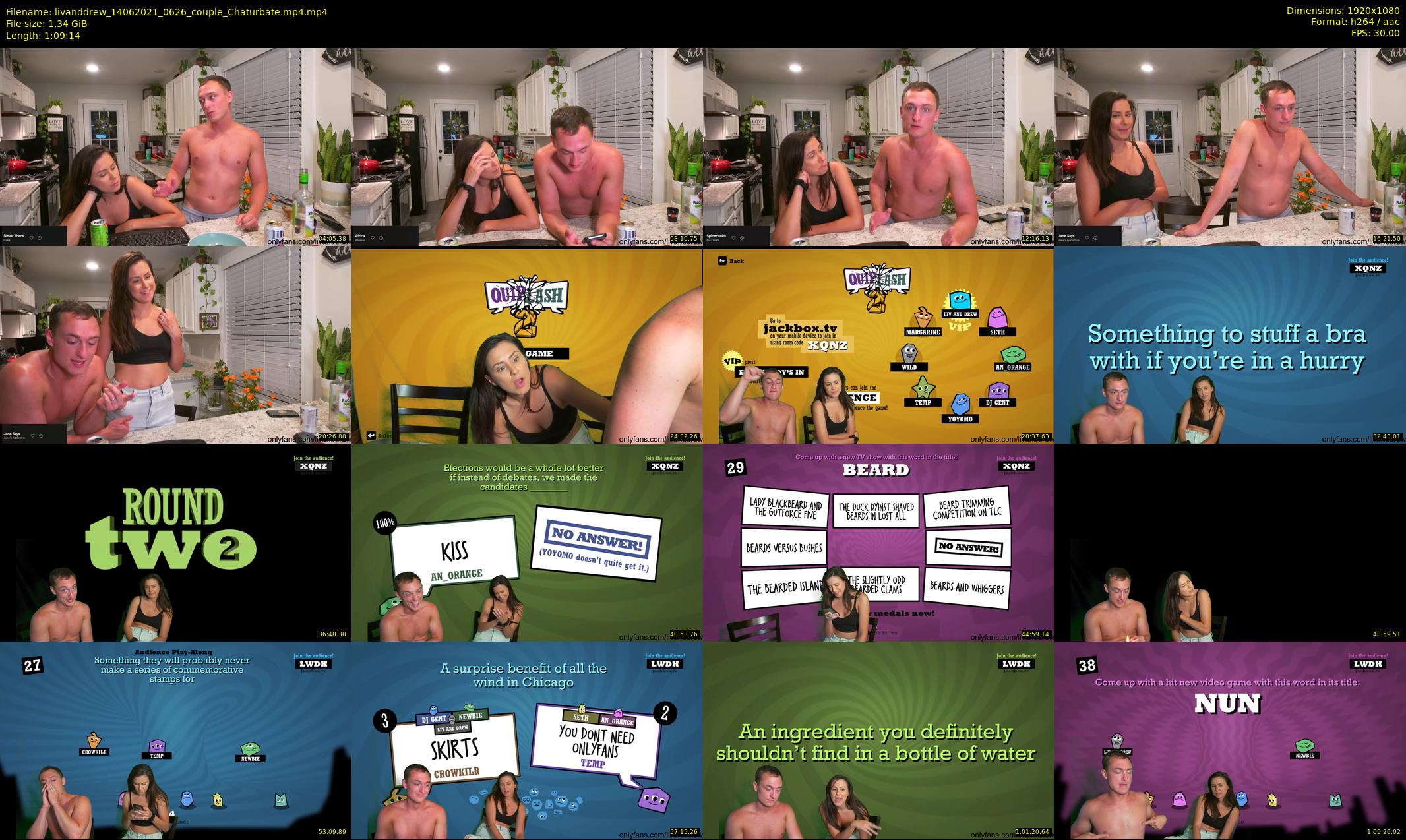 livanddrew — 70 minute Chaturbate couple cam show recording, 1080p, Jun 14, 2021
