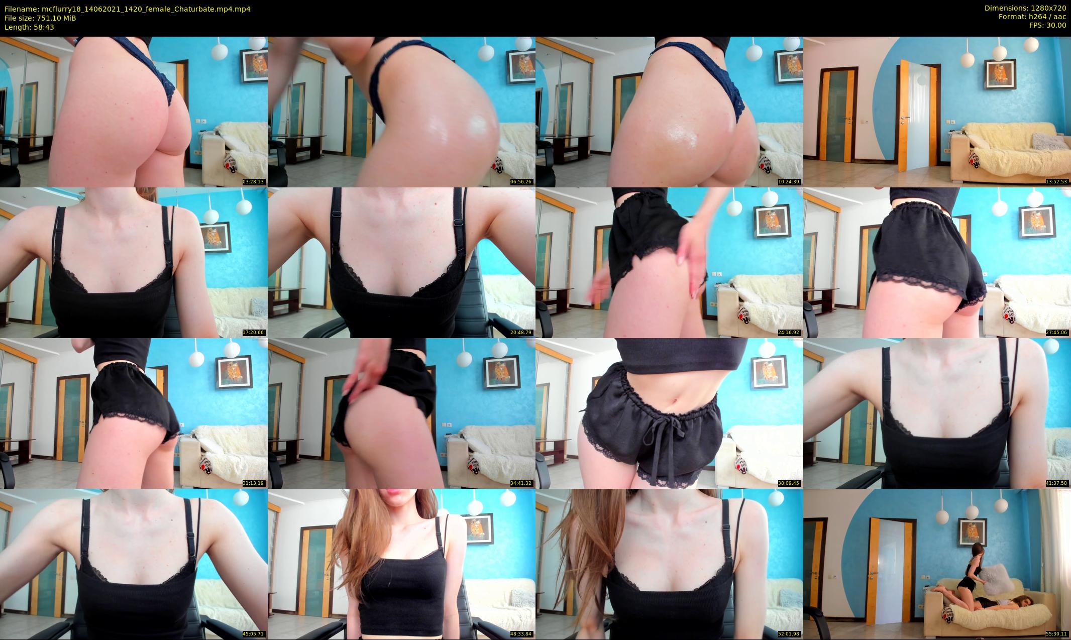 mcflurry18 — 59 minute Chaturbate female cam show recording, 720p, Jun 14, 2021