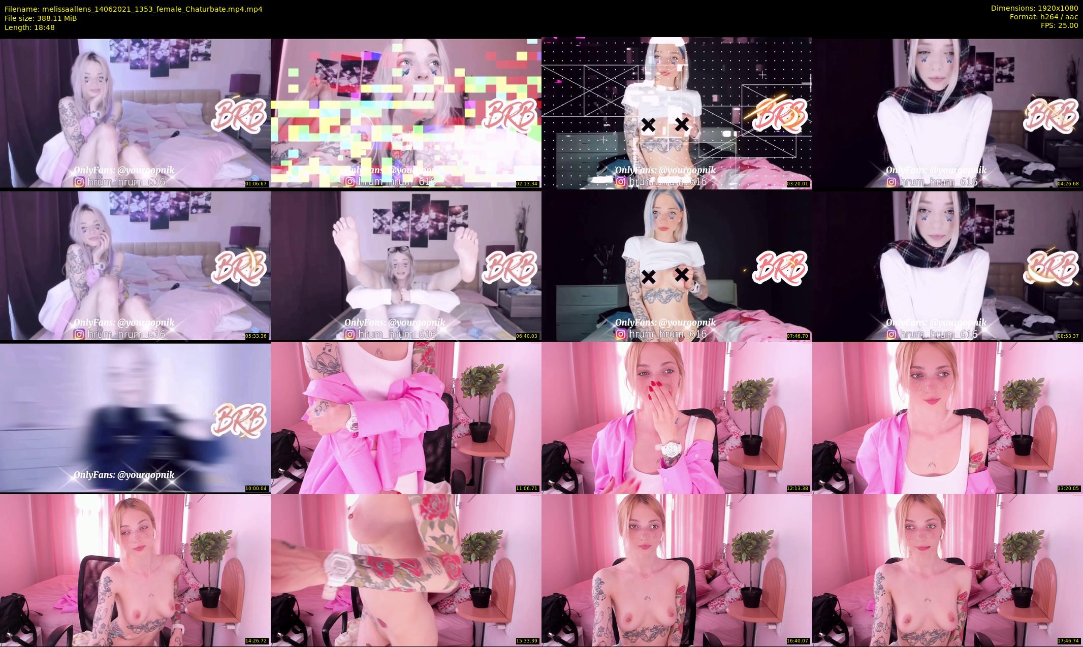 melissaallens — 19 minute Chaturbate female cam show recording, 1080p, Jun 14, 2021