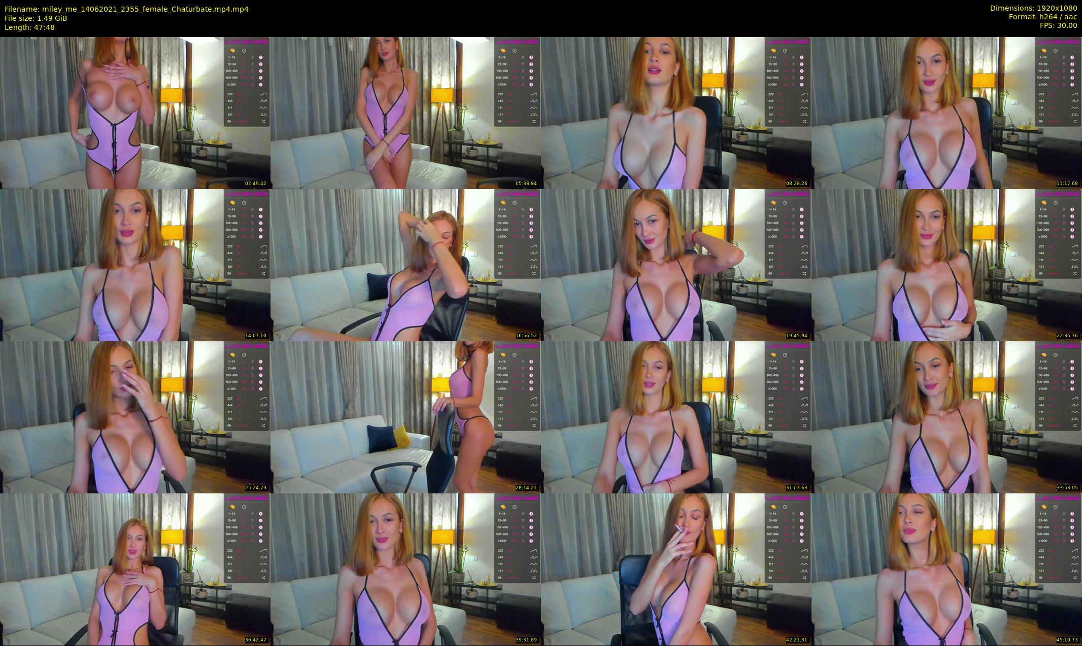 miley_me — 48 minute Chaturbate female cam show recording, 1080p, Jun 14, 2021