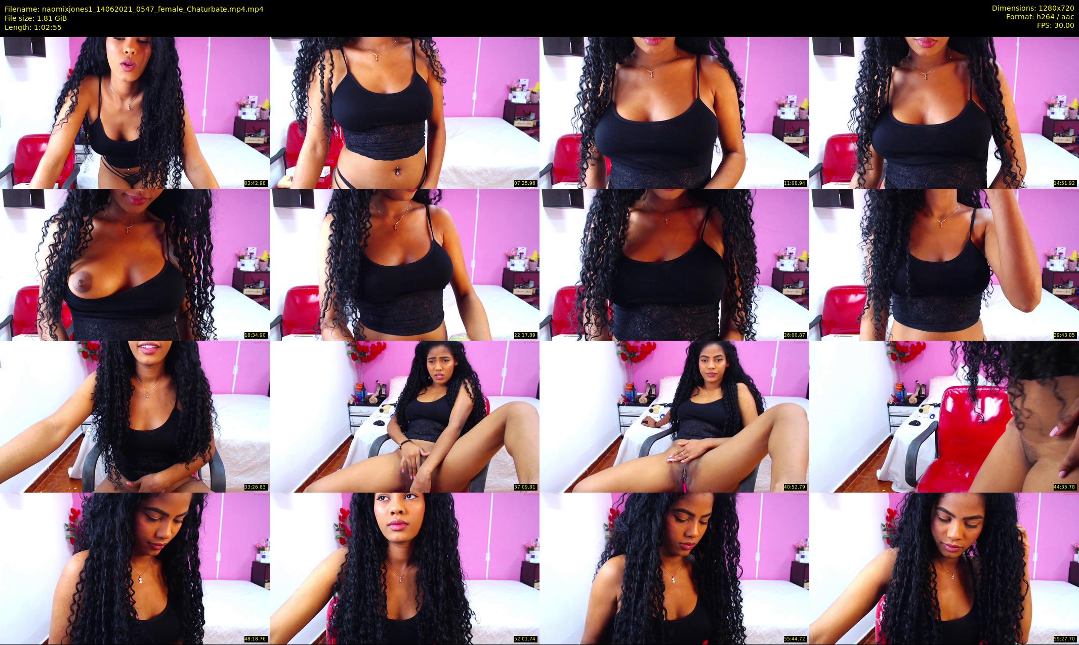 naomixjones1 — 63 minute Chaturbate female cam show recording, 720p, Jun 14, 2021