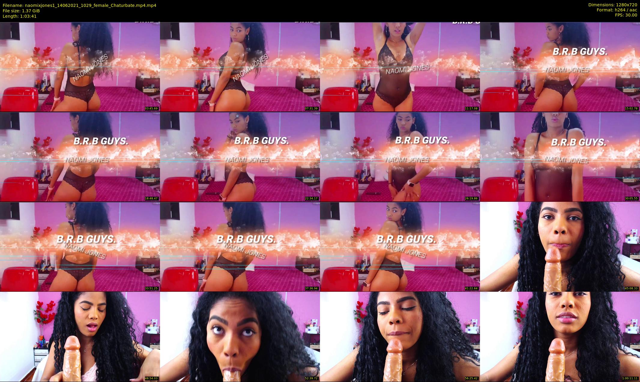 naomixjones1 — 64 minute Chaturbate female cam show recording, 720p, Jun 14, 2021