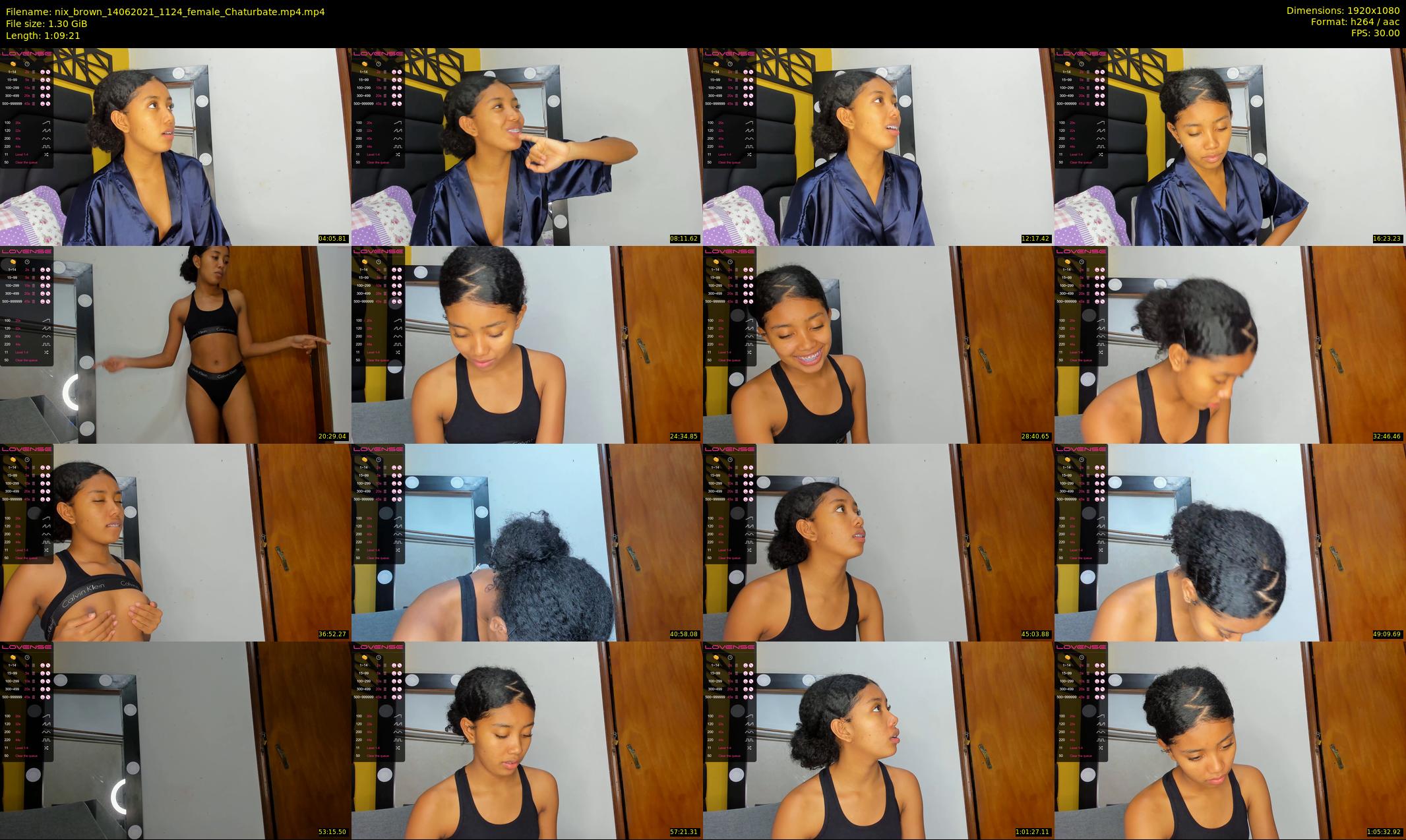 nix_brown — 70 minute Chaturbate female cam show recording, 1080p, Jun 14, 2021