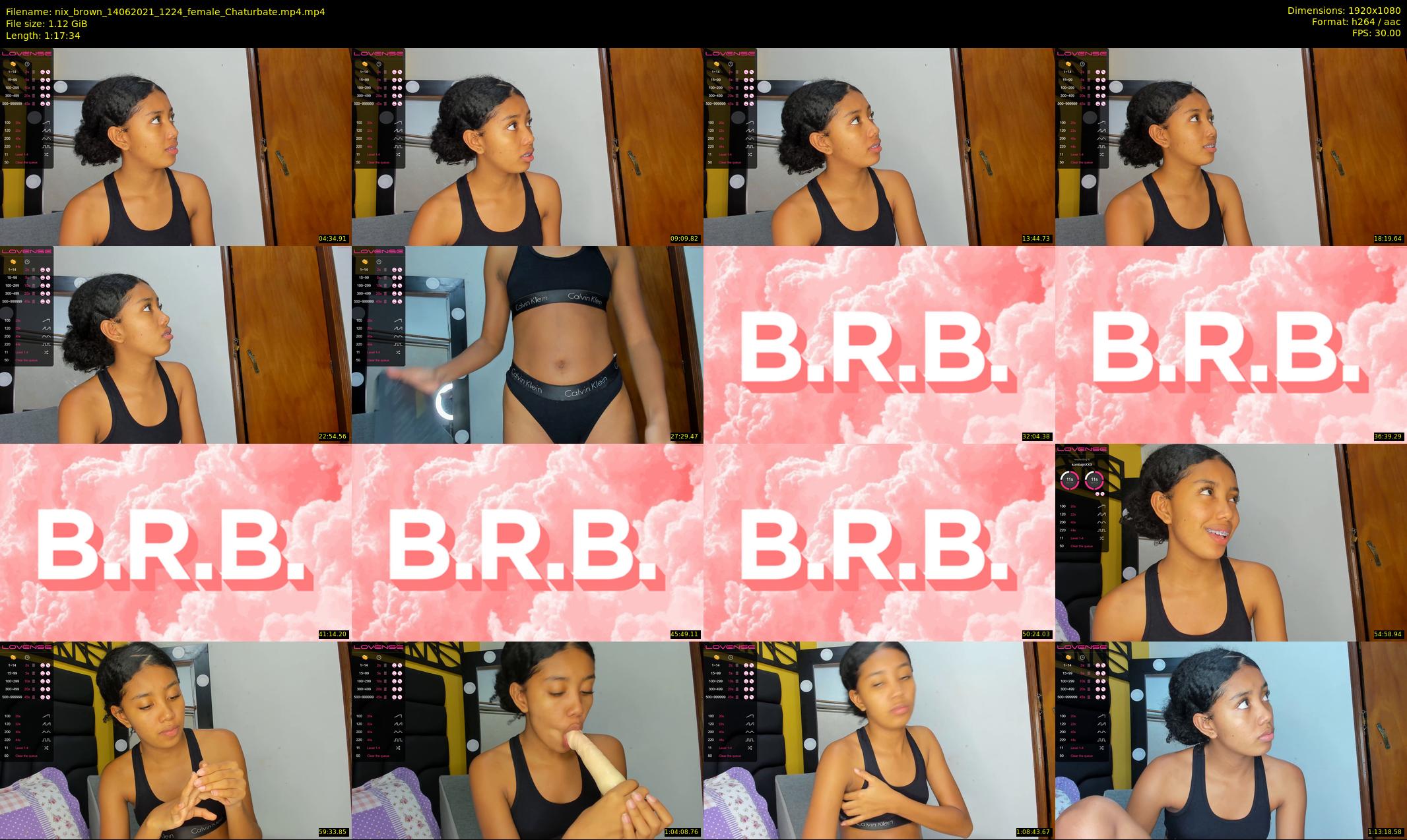 nix_brown — 78 minute Chaturbate female cam show recording, 1080p, Jun 14, 2021