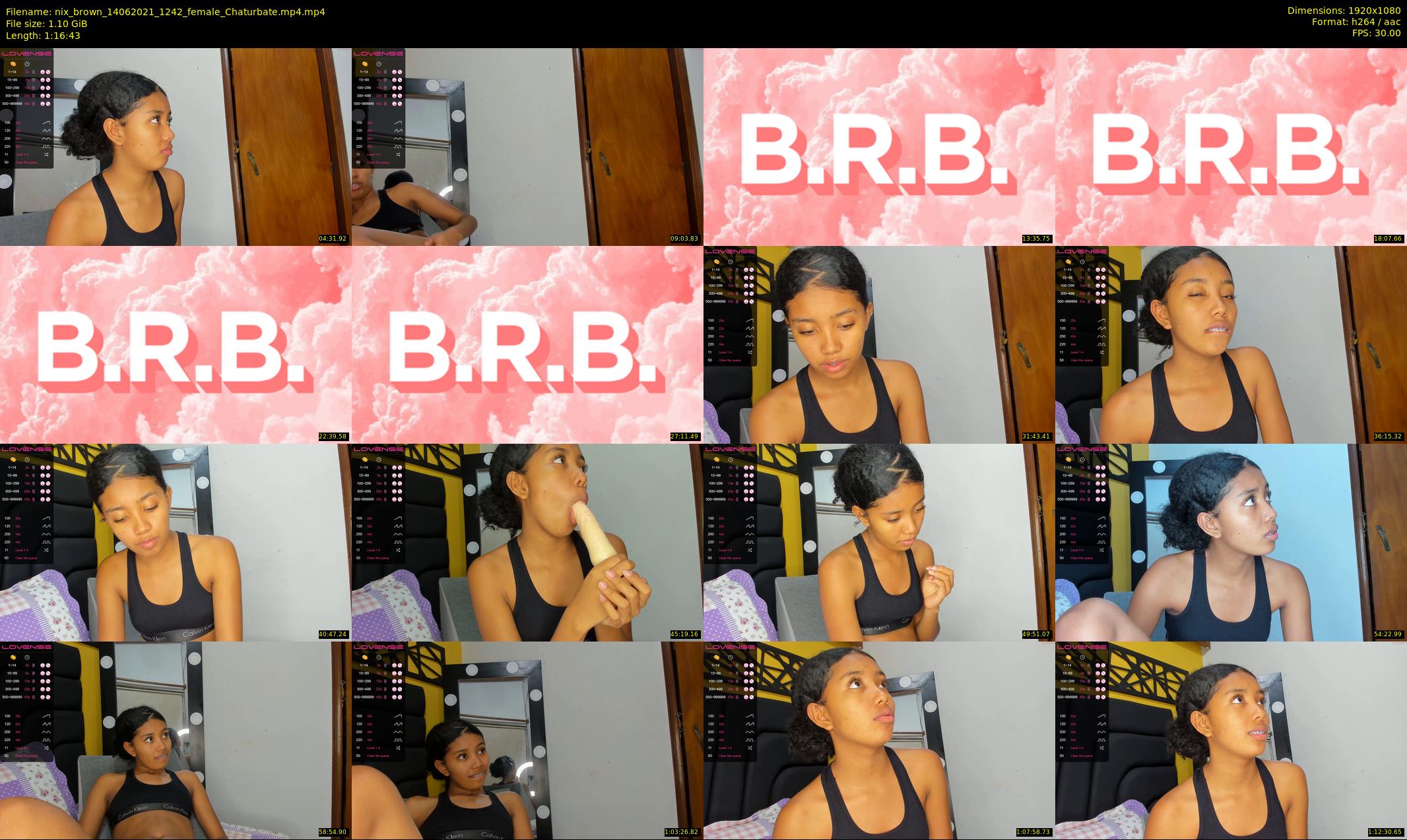 nix_brown — 77 minute Chaturbate female cam show recording, 1080p, Jun 14, 2021