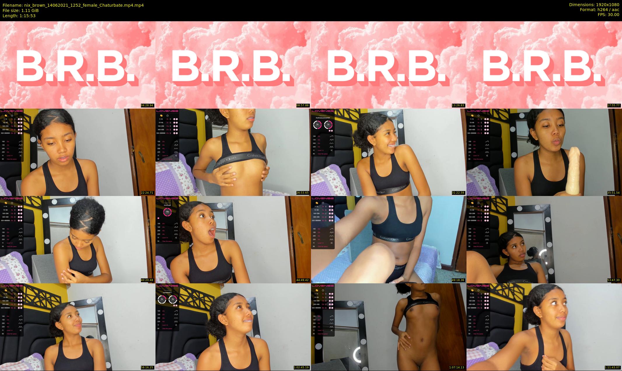 nix_brown — 76 minute Chaturbate female cam show recording, 1080p, Jun 14, 2021