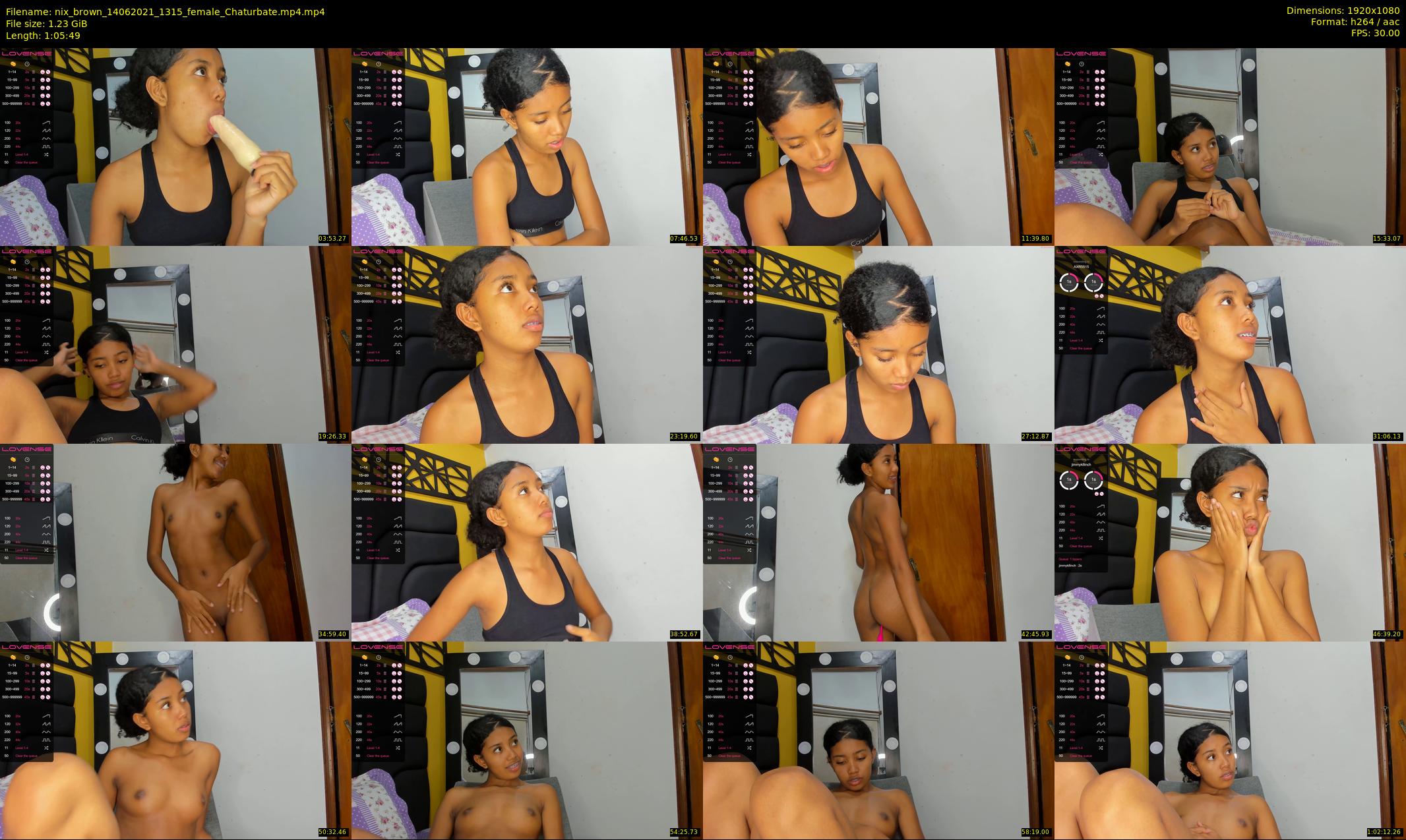 nix_brown — 66 minute Chaturbate female cam show recording, 1080p, Jun 14, 2021