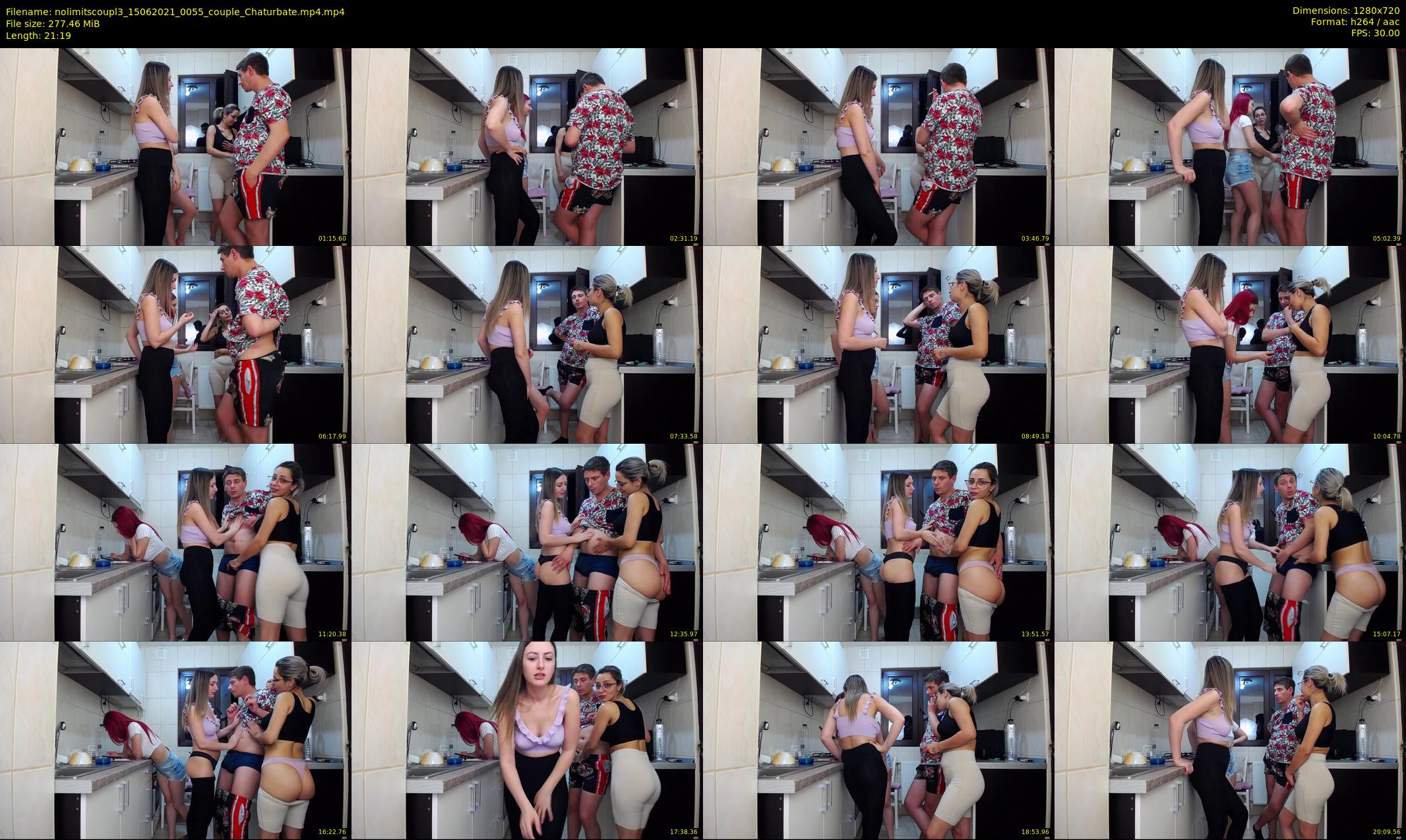 nolimitscoupl3 — 22 minute Chaturbate couple cam show recording, 720p, Jun 15, 2021