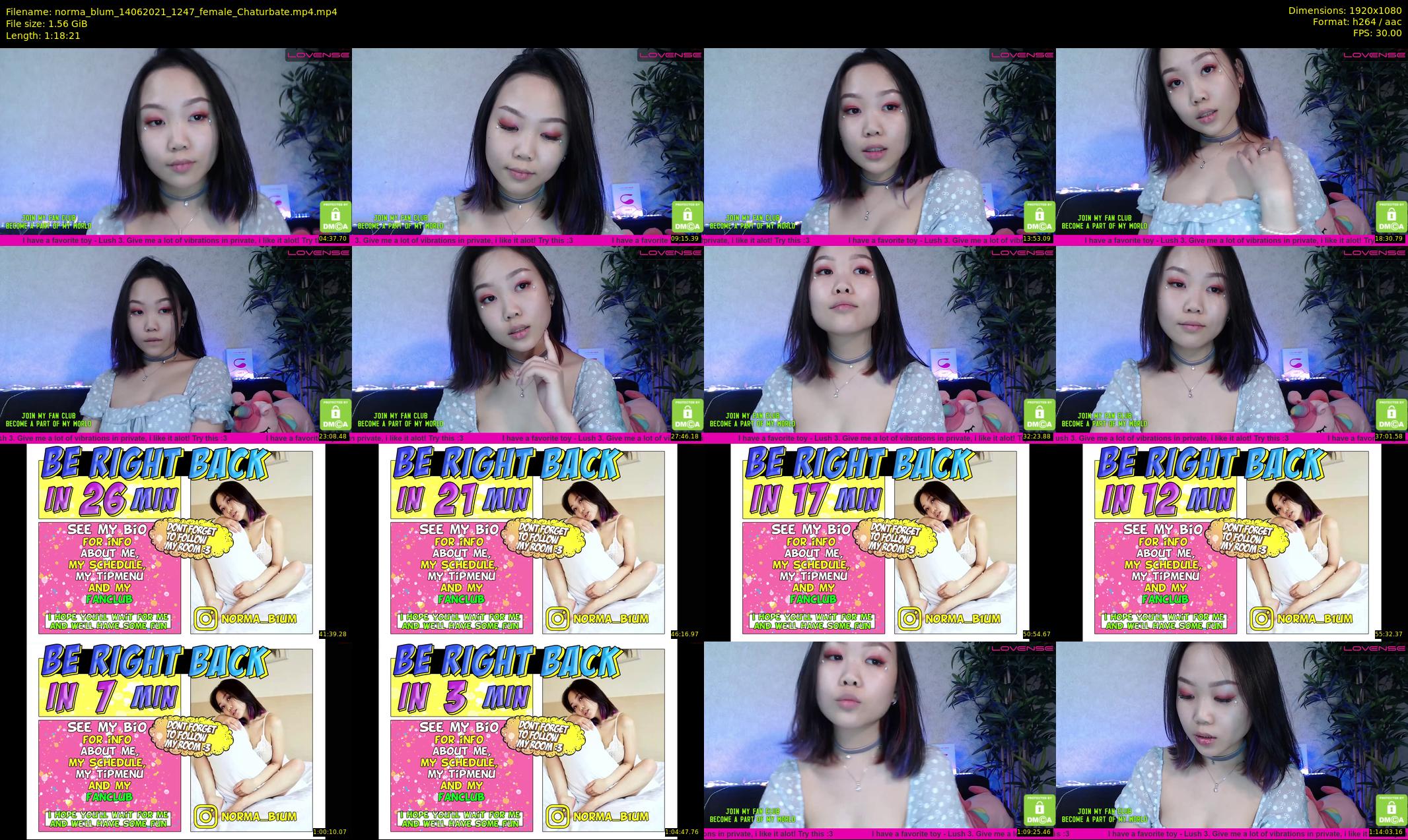 norma_blum — 79 minute Chaturbate female cam show recording, 1080p, Jun 14, 2021