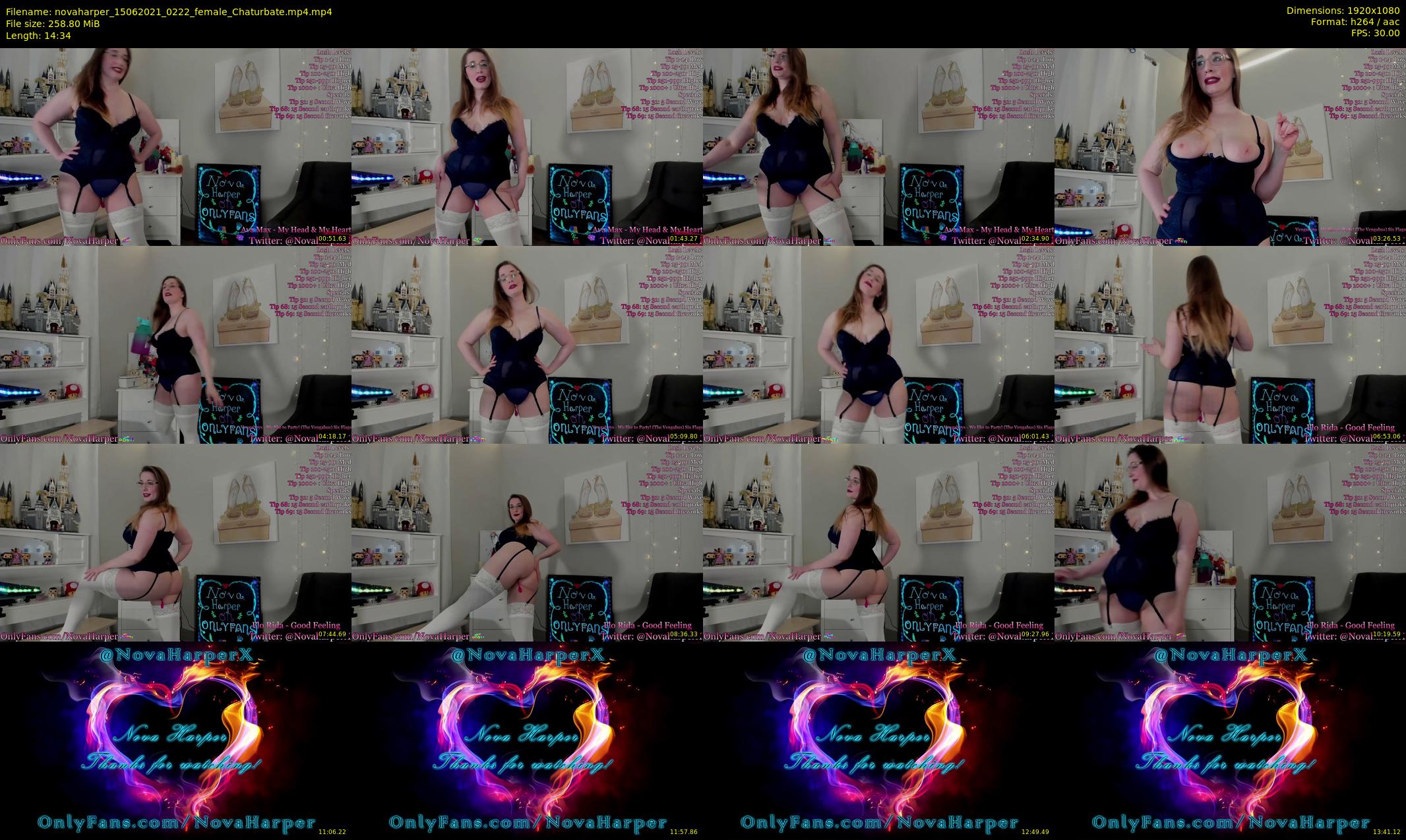 novaharper — 15 minute Chaturbate female cam show recording, 1080p, Jun 15, 2021