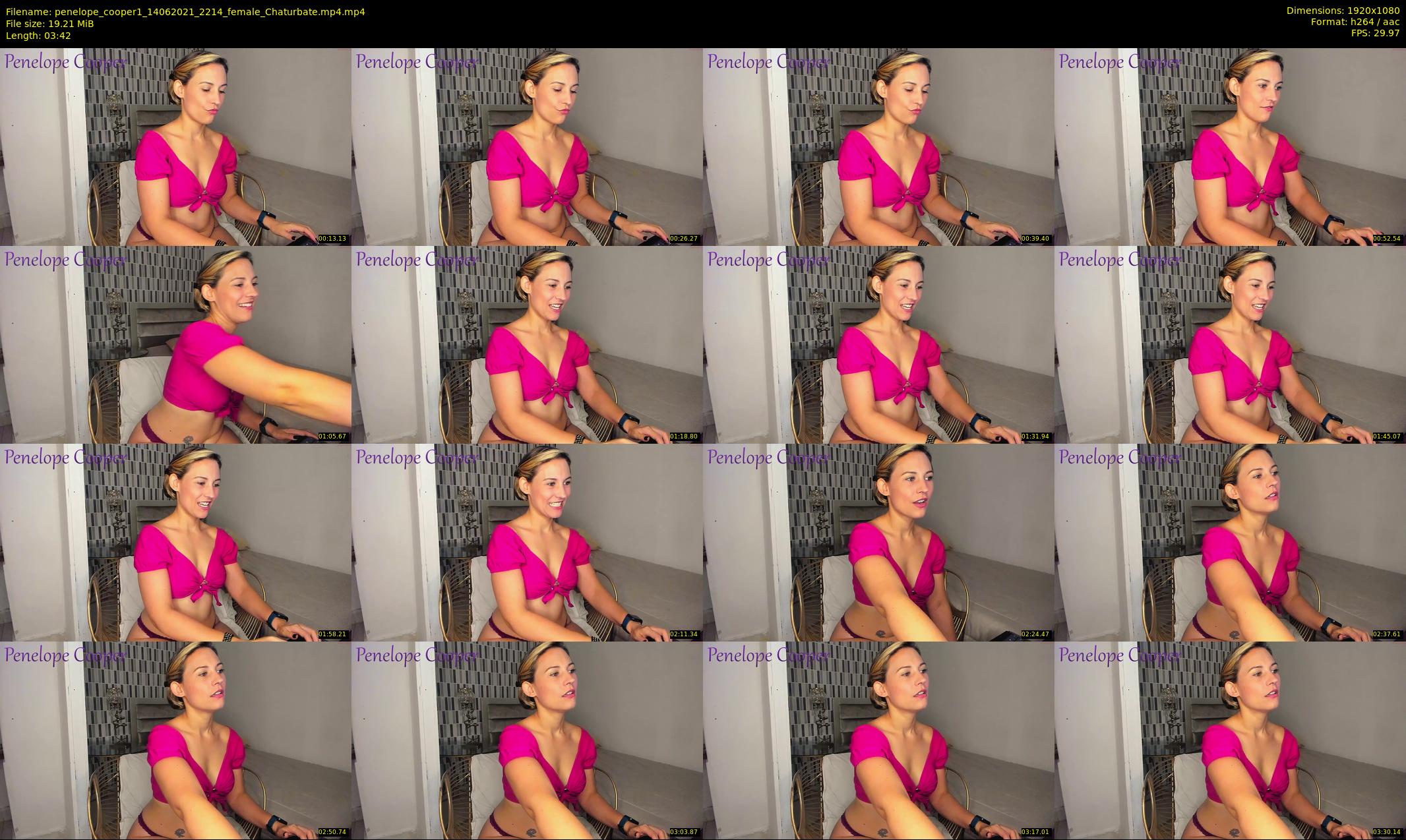 penelope_cooper1 — 4 minute Chaturbate female cam show recording, 1080p, Jun 14, 2021