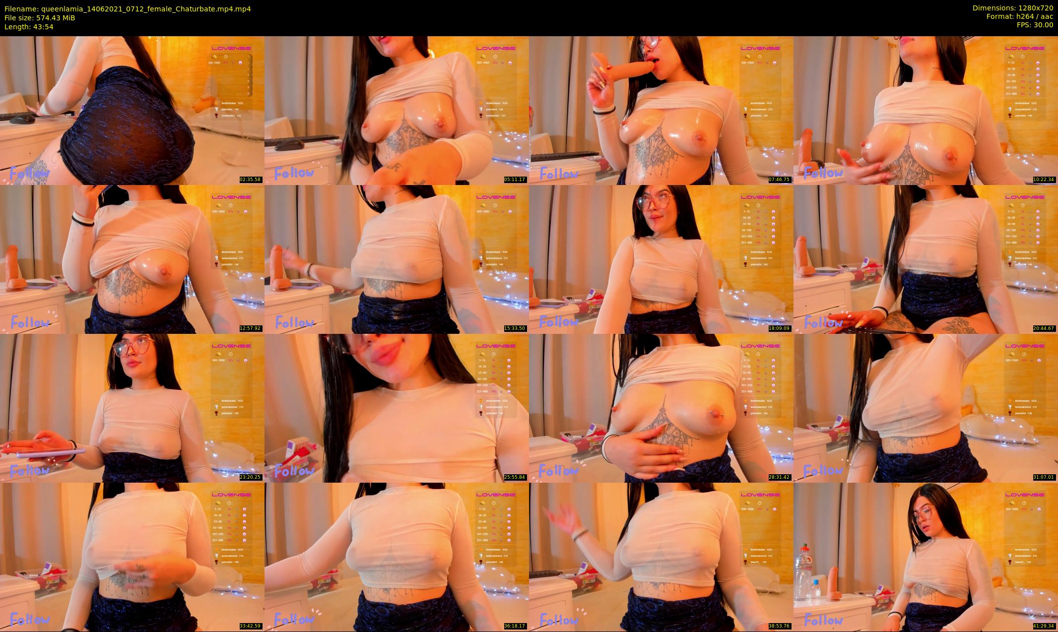 queenlamia — 44 minute Chaturbate female cam show recording, 720p, Jun 14, 2021