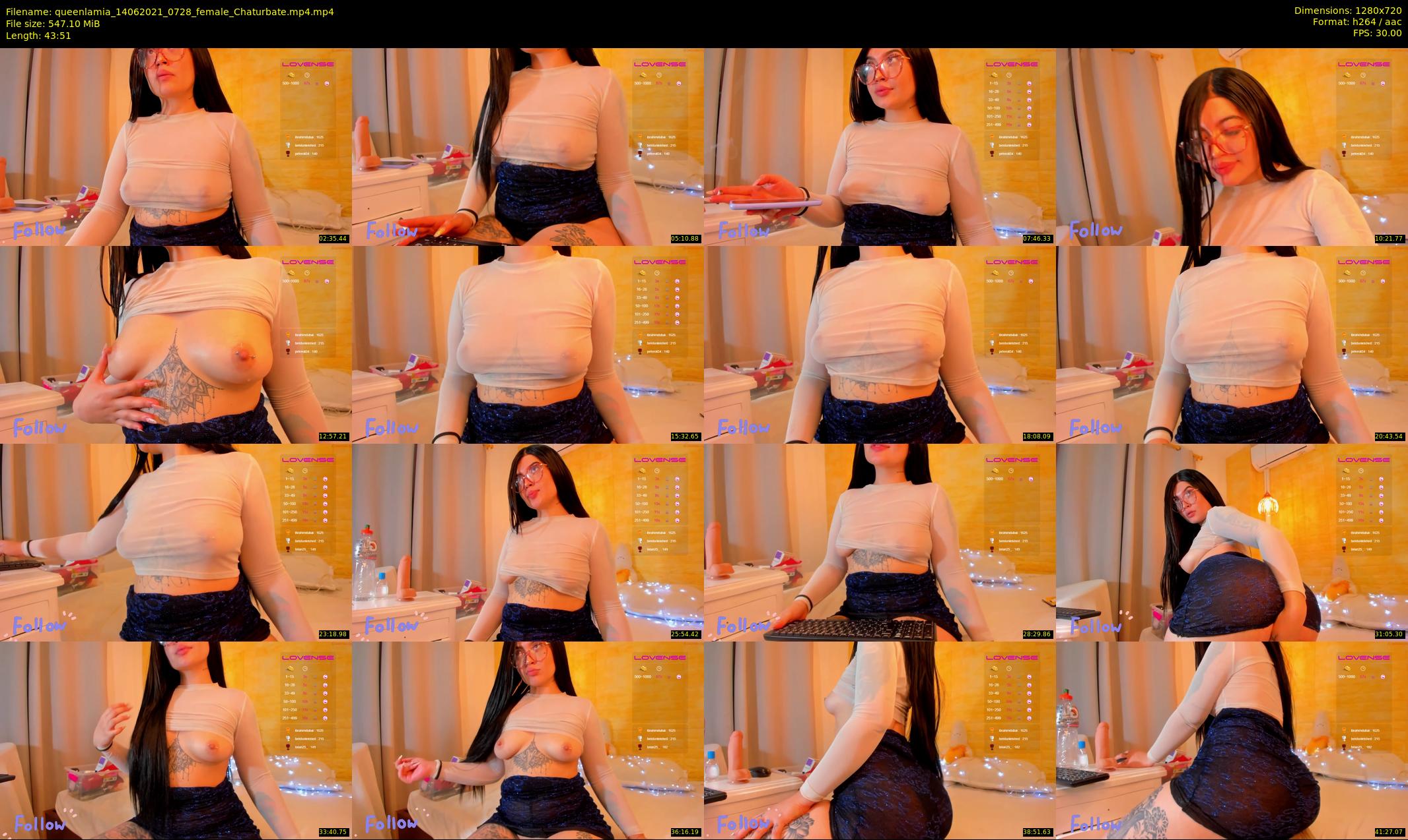 queenlamia — 44 minute Chaturbate female cam show recording, 720p, Jun 14, 2021
