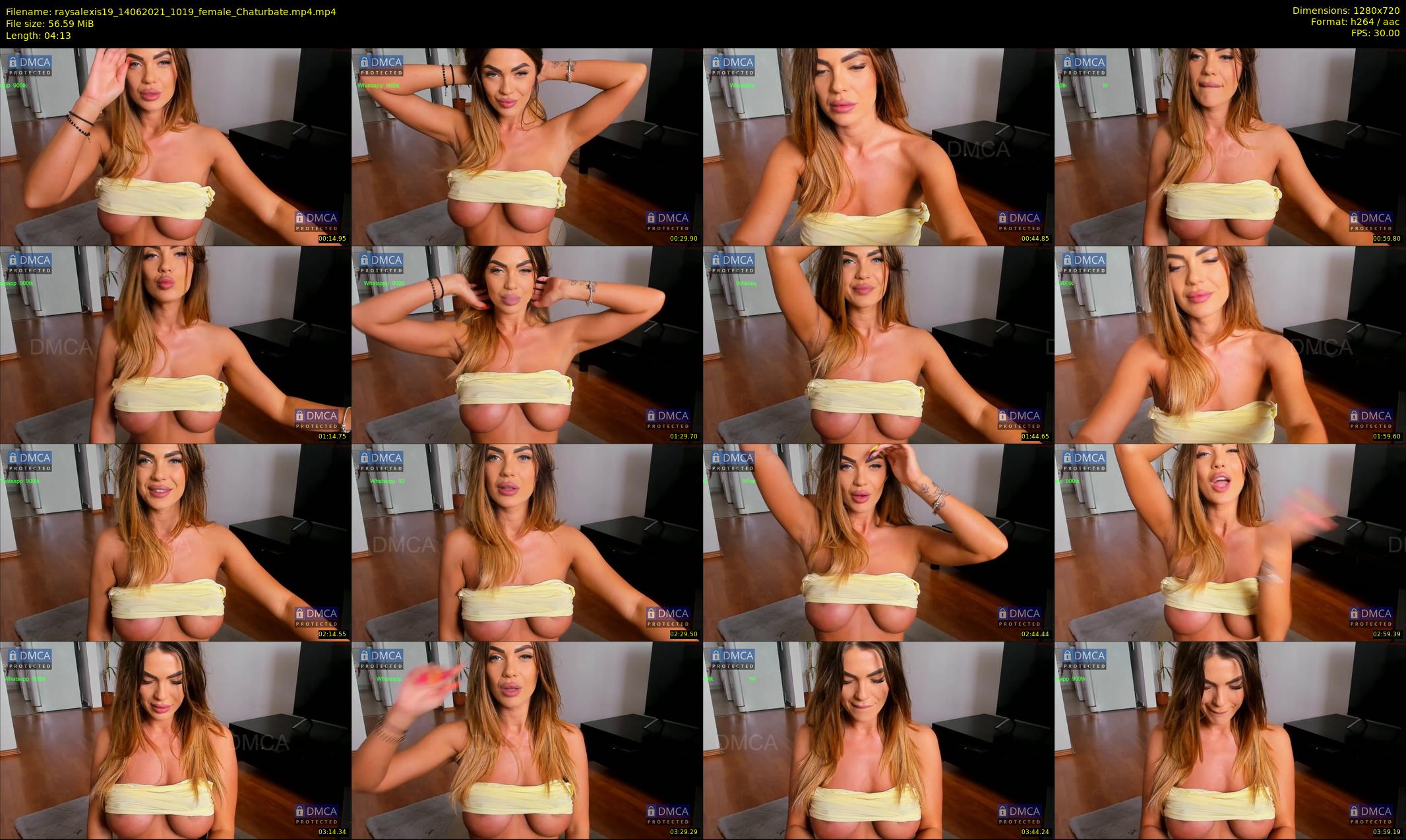 raysalexis19 — 5 minute Chaturbate female cam show recording, 720p, Jun 14, 2021