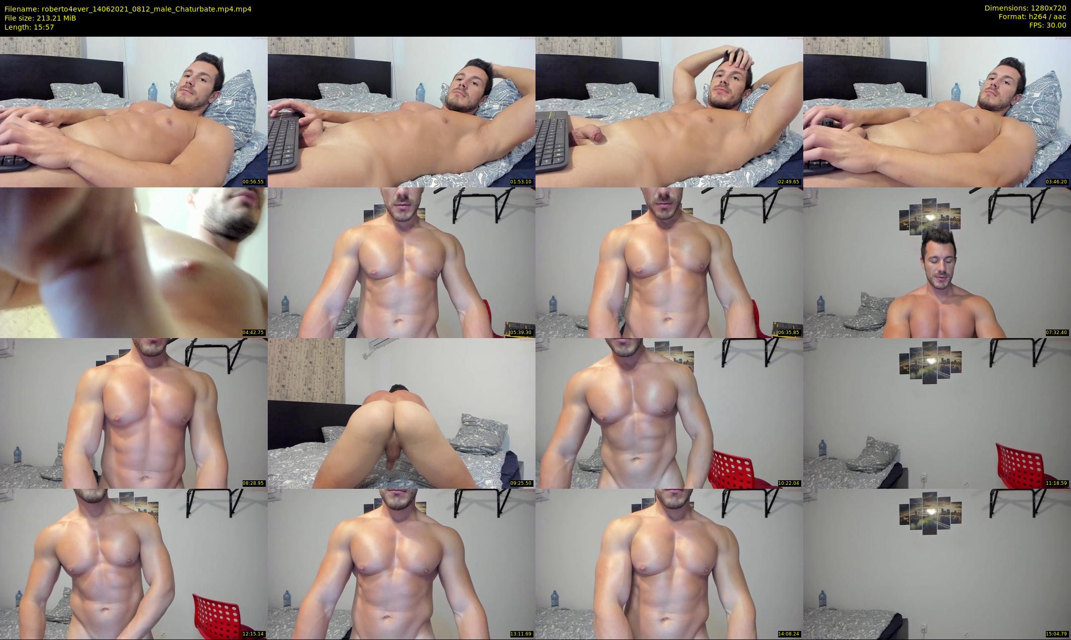 roberto4ever — 16 minute Chaturbate male cam show recording, 720p, Jun 14, 2021