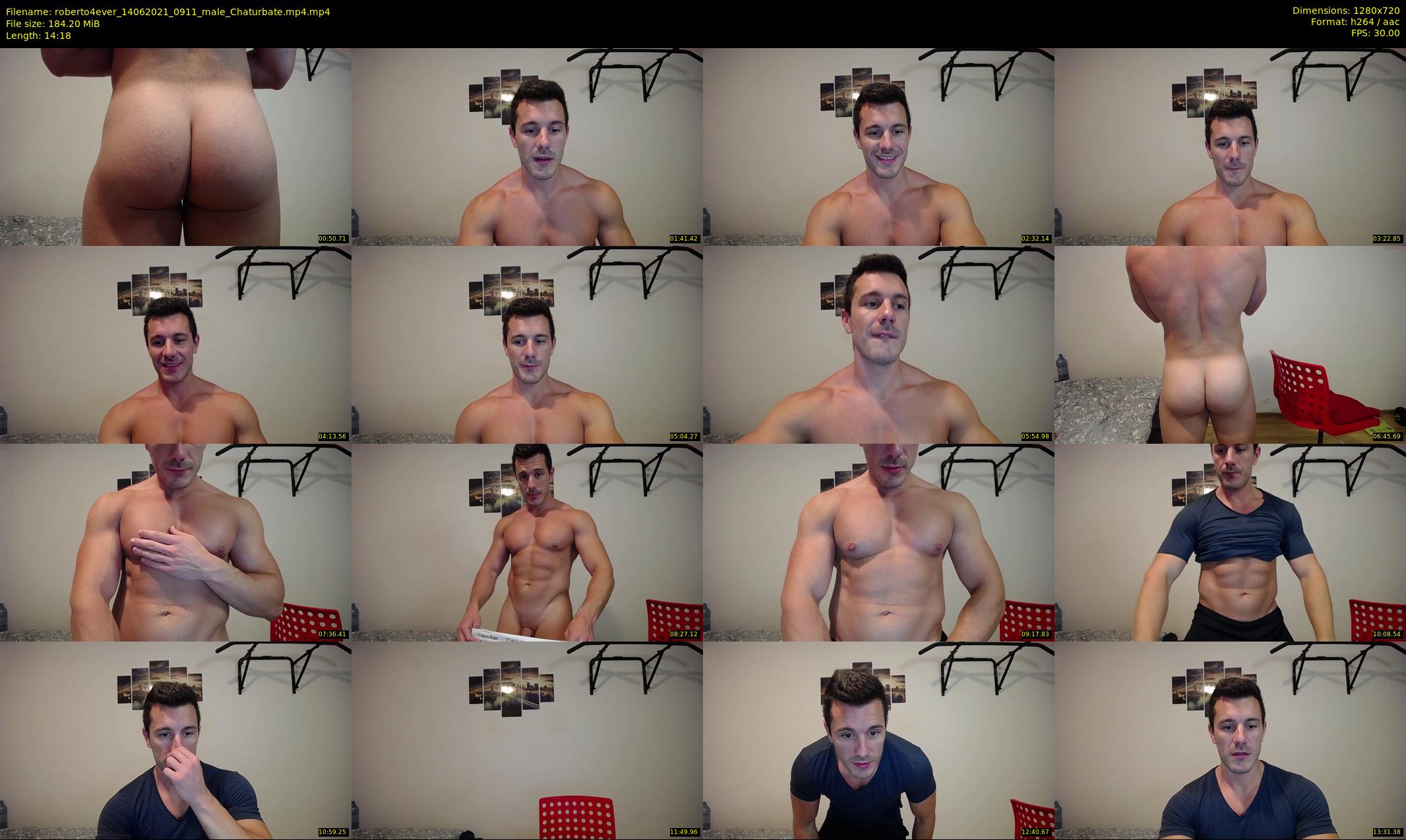 roberto4ever — 15 minute Chaturbate male cam show recording, 720p, Jun 14, 2021