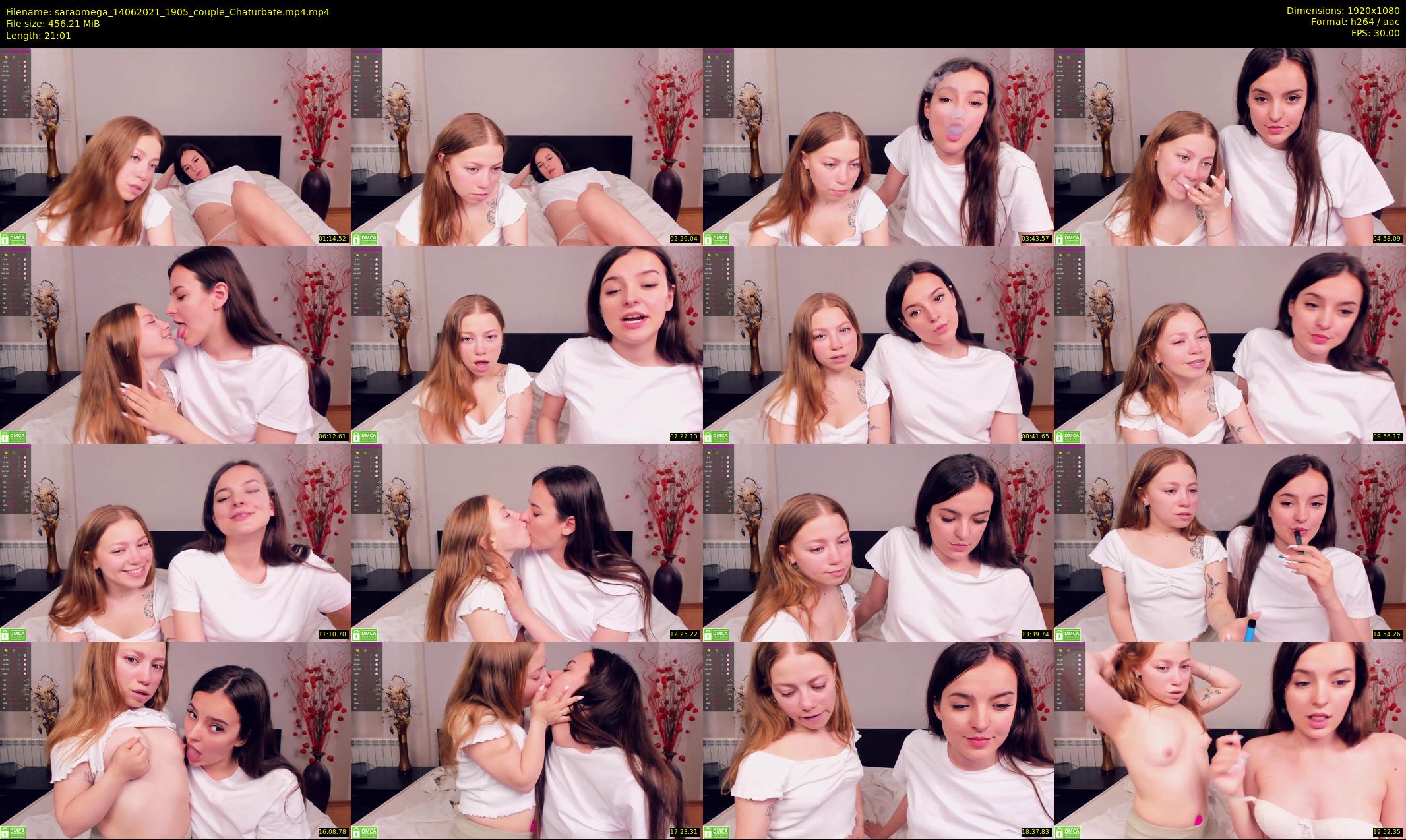saraomega — 22 minute Chaturbate couple cam show recording, 1080p, Jun 14, 2021