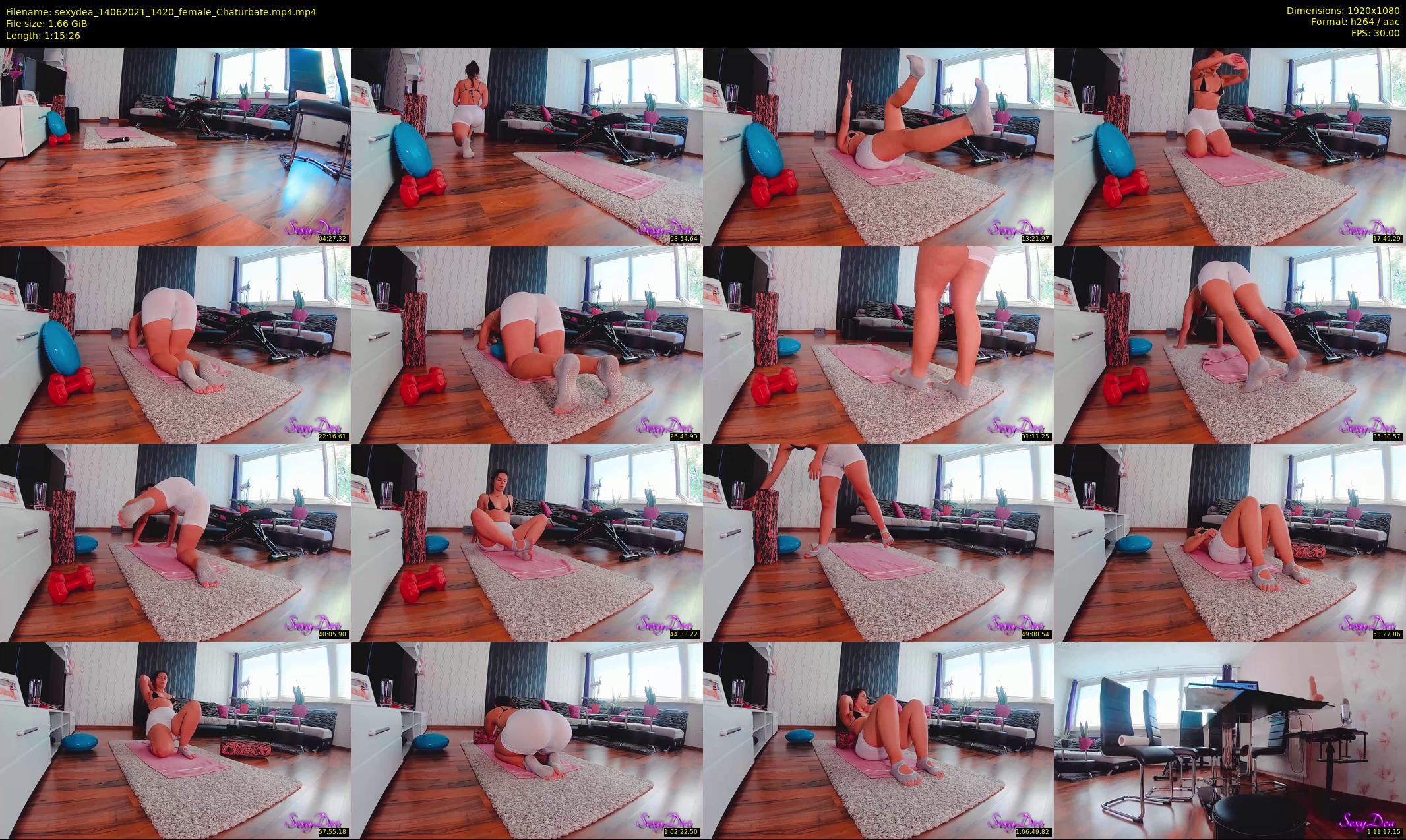 sexydea — 76 minute Chaturbate female cam show recording, 1080p, Jun 14, 2021