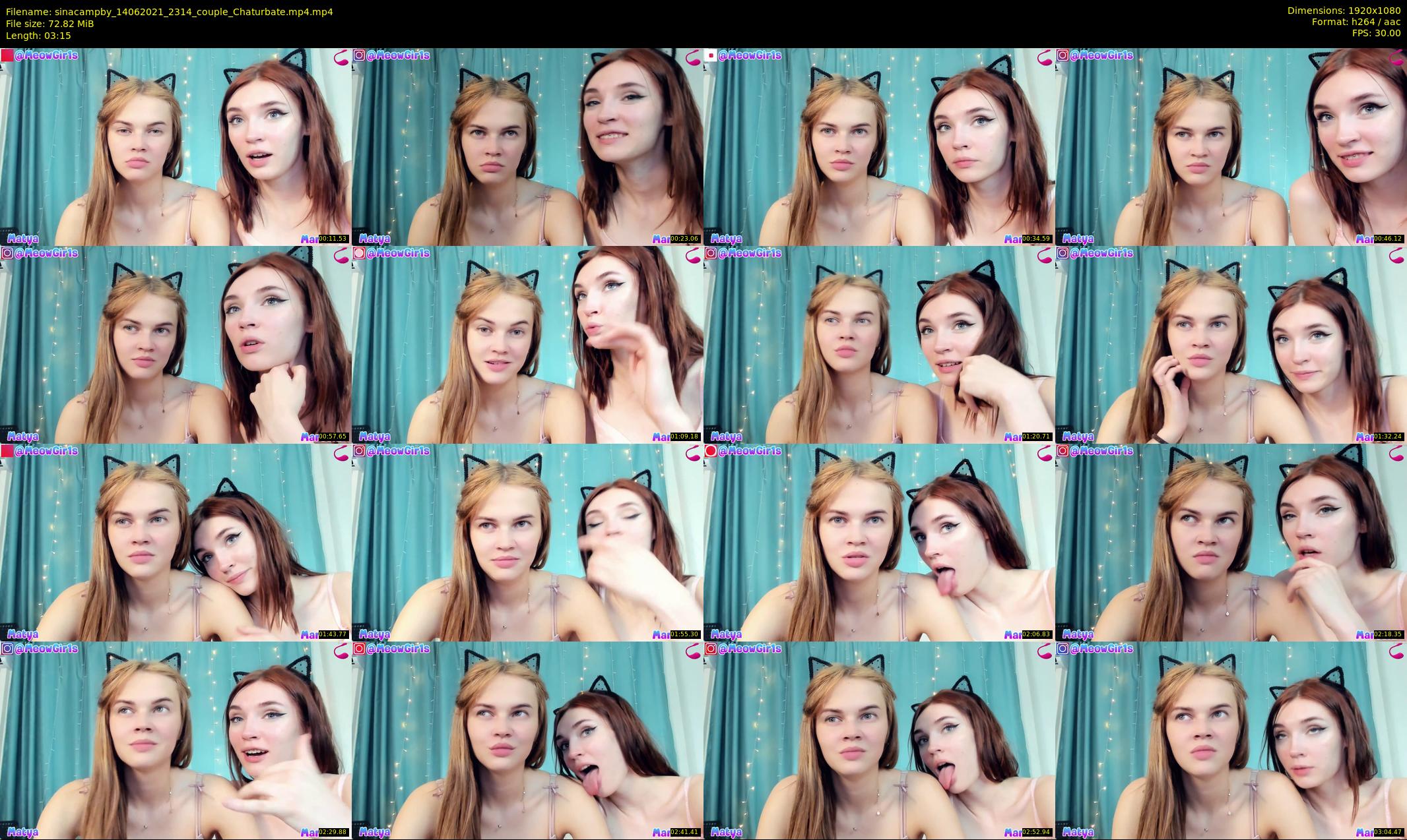 sinacampby — 4 minute Chaturbate couple cam show recording, 1080p, Jun 14, 2021