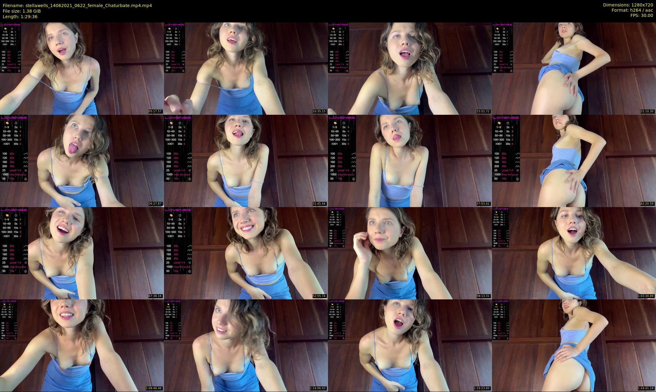 stellawells — 90 minute Chaturbate female cam show recording, 720p, Jun 14, 2021